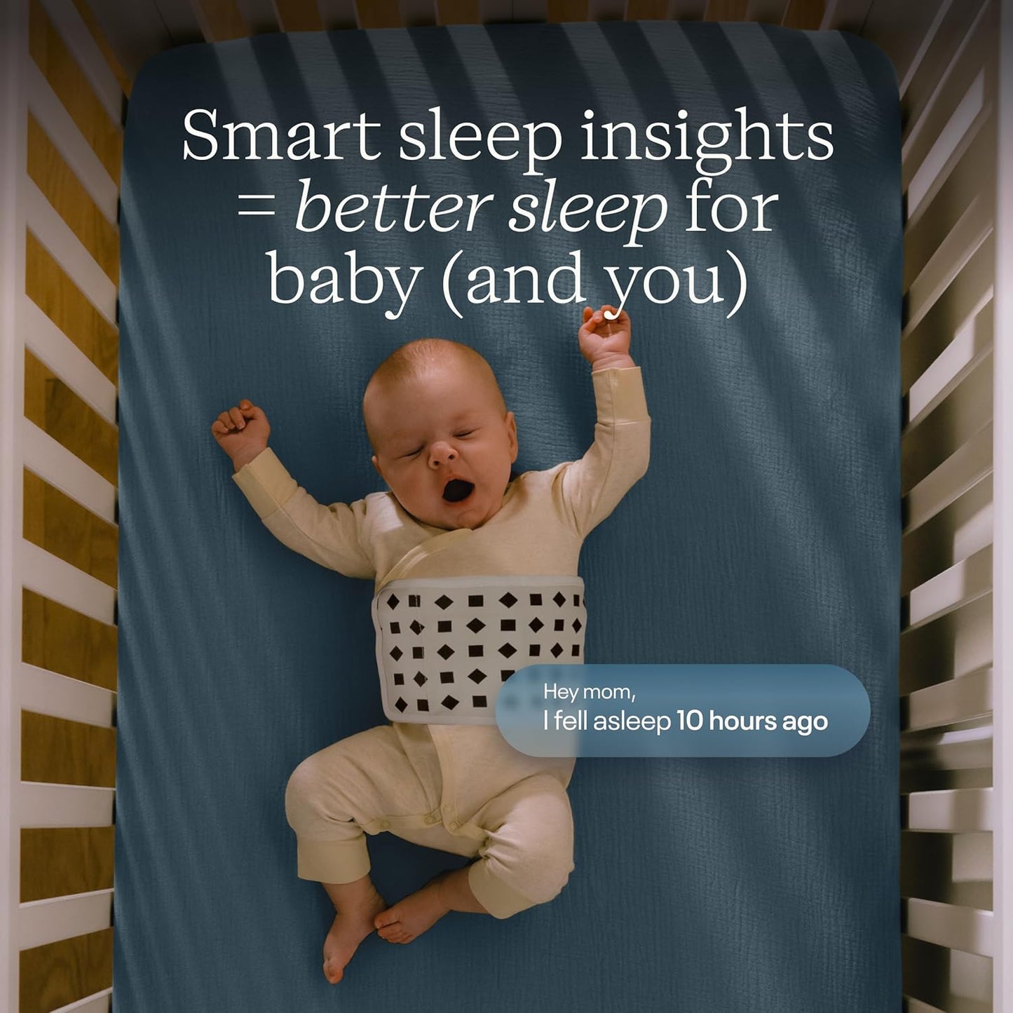 Nanit Pro Smart Baby Monitor with Flex Stand and Floor Stand - 1080p HD Video, Sleep Tracking, 2-Way Audio, Sound/Motion/Cry Notifications, Night Vision - for Home & Travel