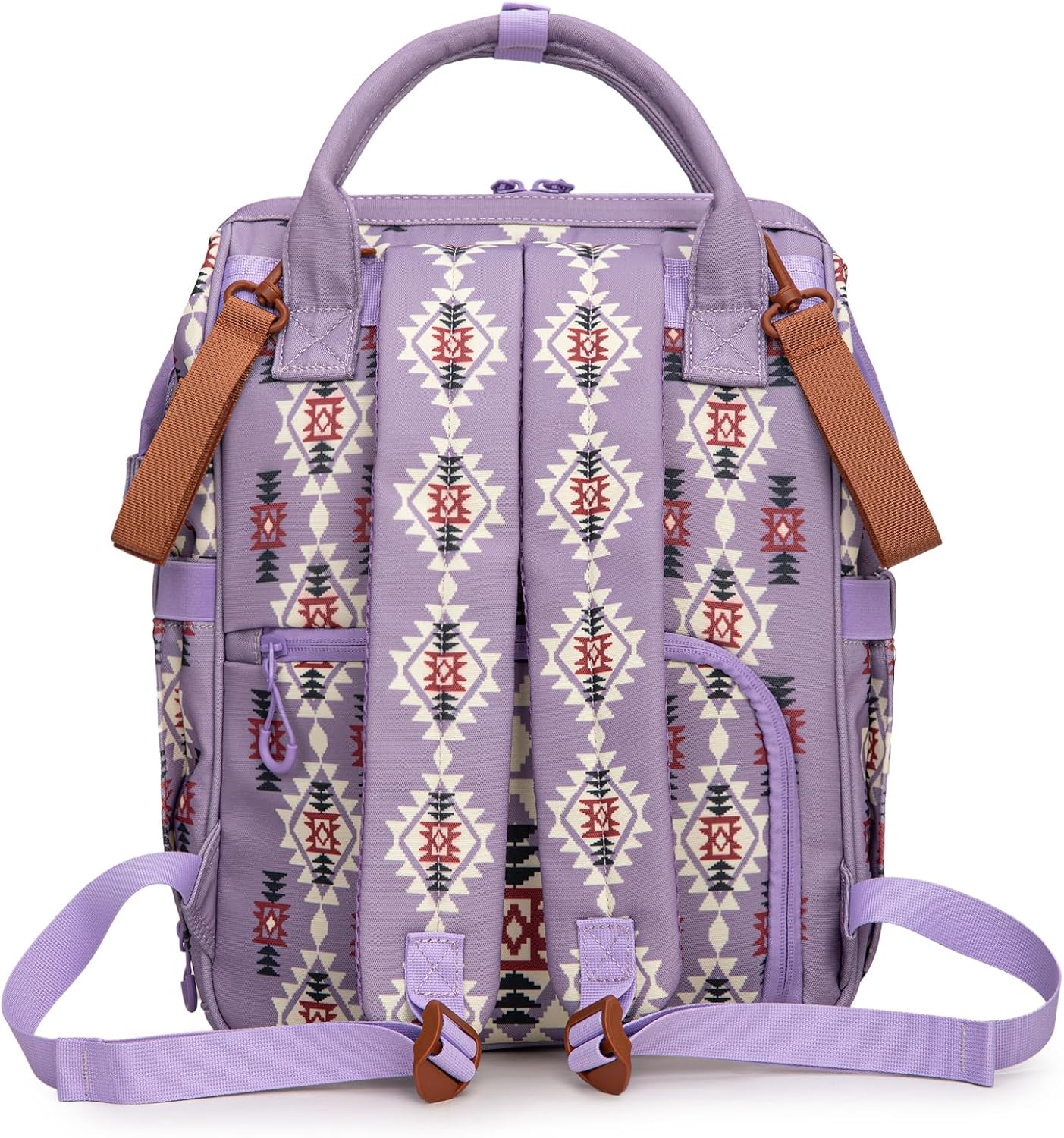 Montana West Wrangler Callie Diaper Bag Backpack with Pacifier Case, Crossbody Bottle Bag and Stroller Straps Western Pattern Multifunction Baby Travel Bag Set WG2215-9110LV