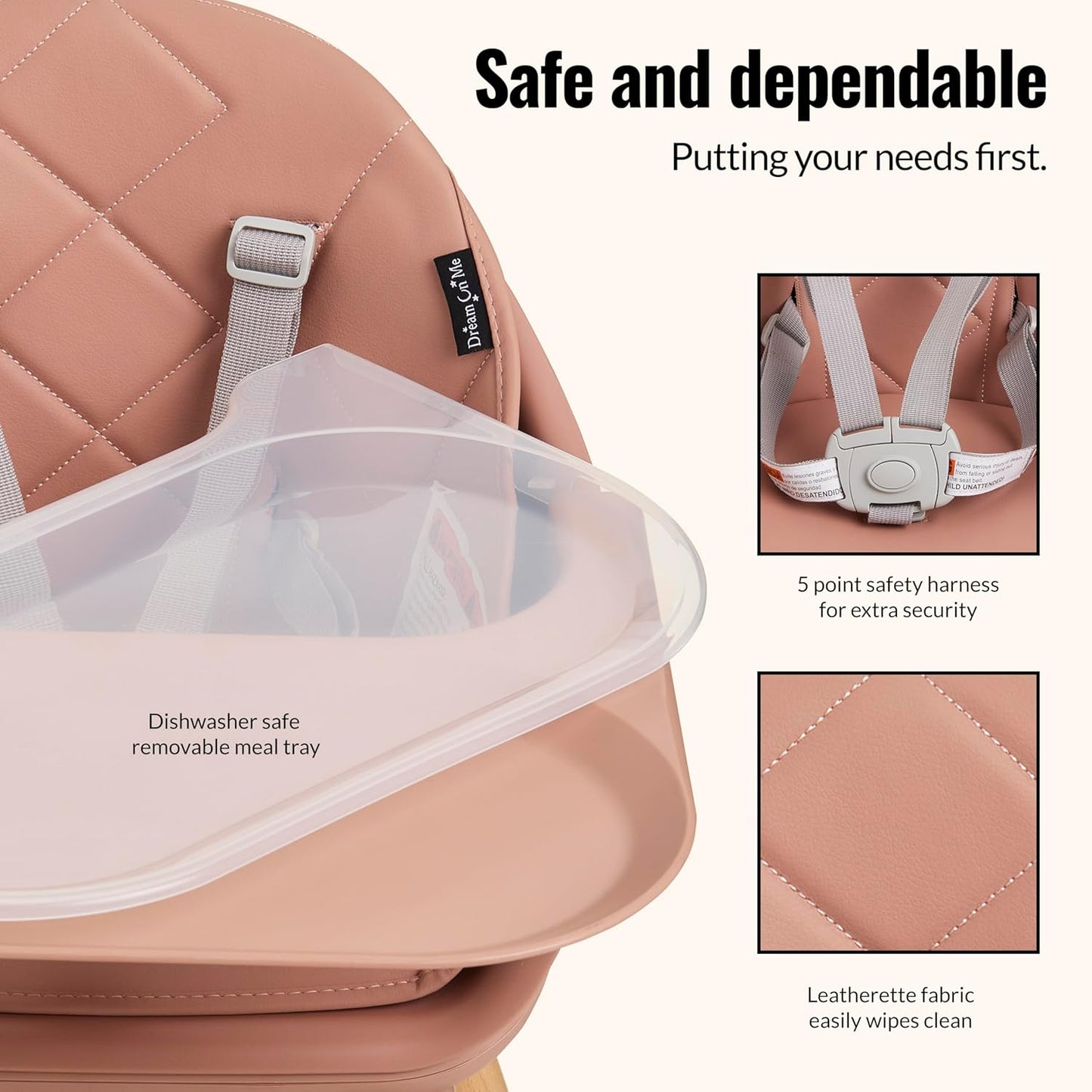 Dream On Me NibbleNest 3-in-1 Highchair