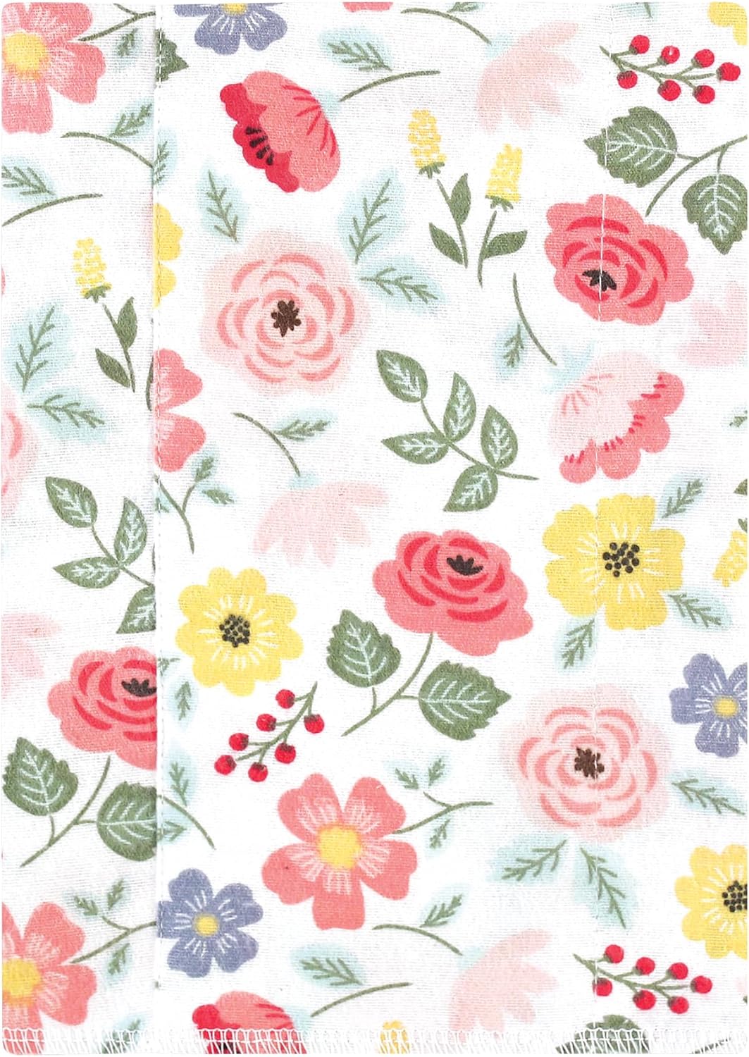 Luvable Friends Hudson Baby Flannel Burp Cloths 4pk, Blush Floral