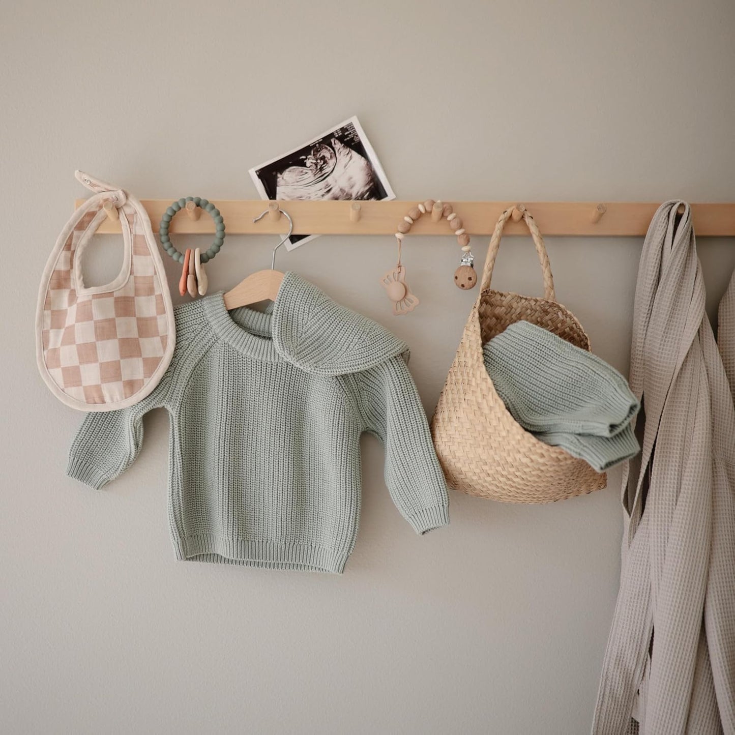 FRIGG Lucky Symmetrical SilkySoft Silicone Baby Pacifier | Made in Denmark | BPA-Free (Blush/Cedar, 6-18 Months)