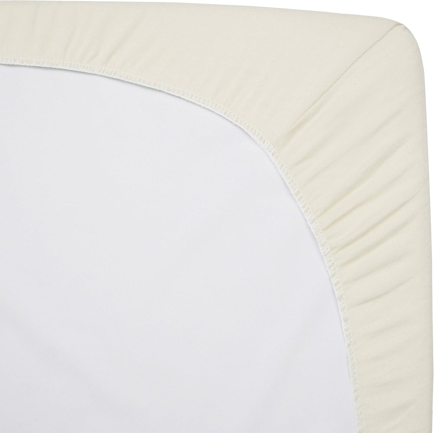 American Baby Company 2 Pack 100% Natural Cotton Fitted Cradle/Bassinet Sheets 36" x 18" - Soft, Breathable & Hypoallergenic Bed Sheets, Ecru, Neutral for Boys & Girls