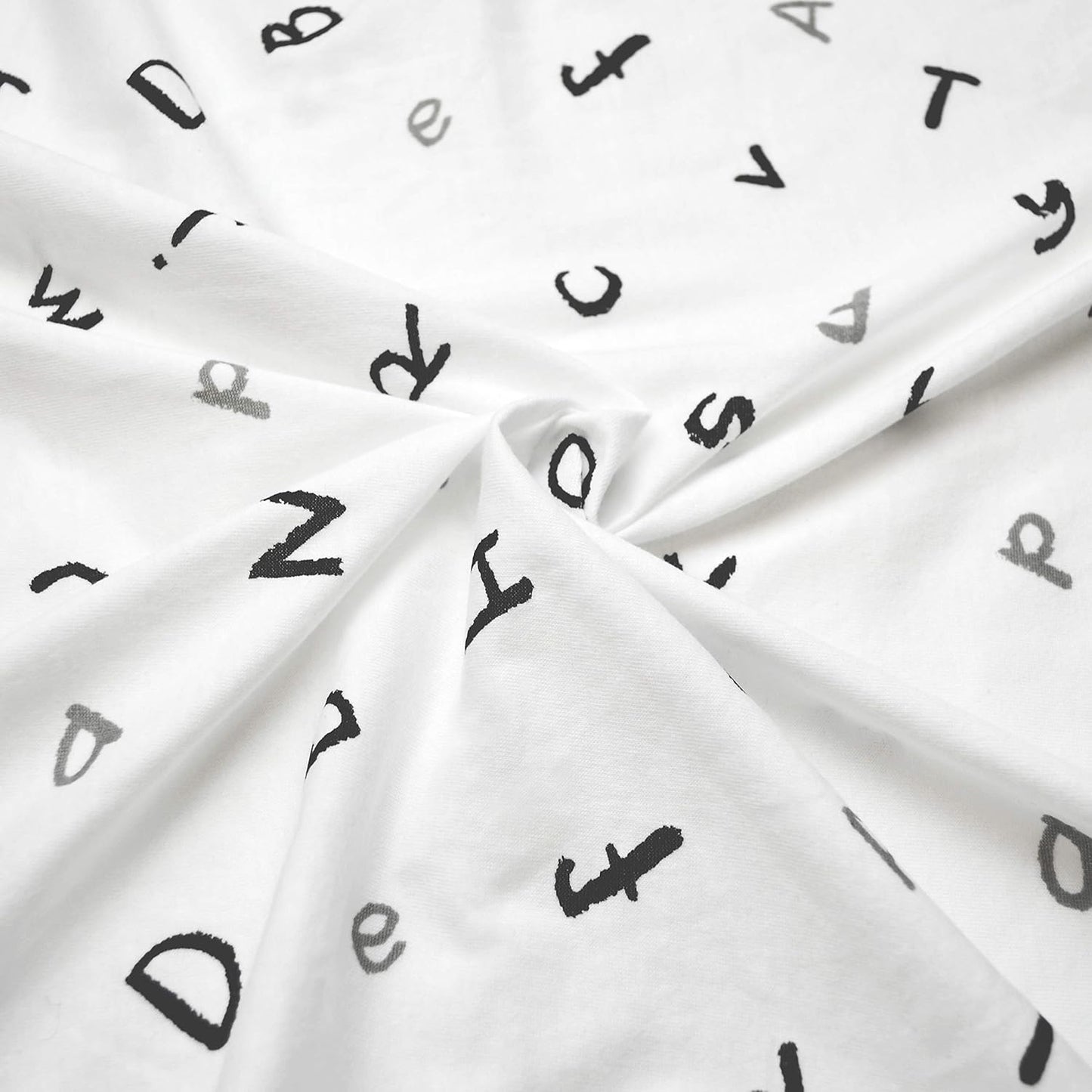 American Baby Company Printed 100% Cotton Knit Fitted Contoured Changing Table Pad Cover/Sheet - Compatible with Mika Micky Bassinet, Alphabet, for Boys and Girls