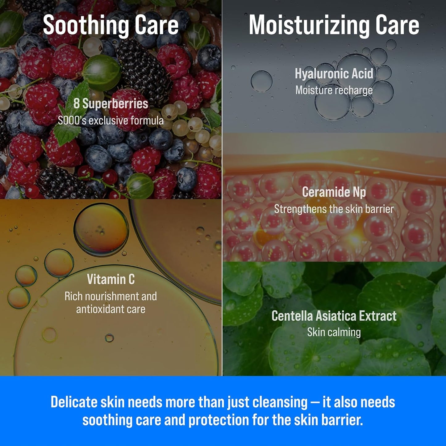 SOOO Kids Swimming Shampoo & Body Wash 2-in-1 Tear-Free Gentle Pool Care for Baby & Kids, Removes Chlorine & Salt After Swimming, Hydrating & Moisturizing Formula, Sulfate-Free, Paraben-Free 10.1oz