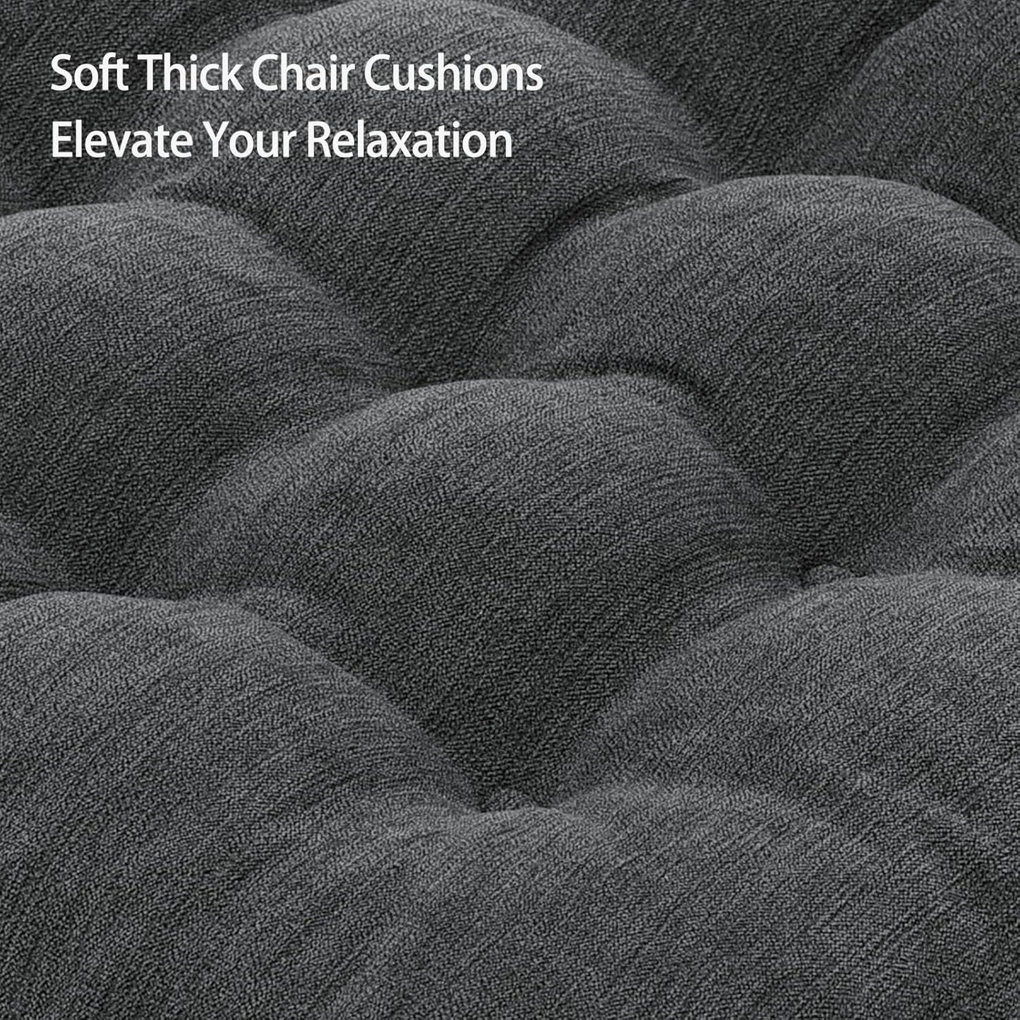 HAVARGO Recliner Cushions for Elderly, 20x20x5 Inch Thick Chair Cushion Patent Design Soft Tufted Dual Layer Booster Seat Cushions for Seniors Recliner Risers Gray 1P