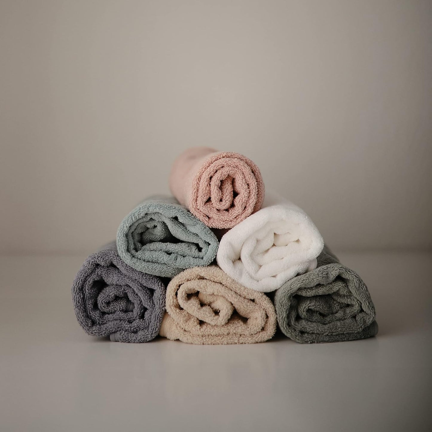 mushie Baby Hooded Towel | Organic Cotton (Blush)