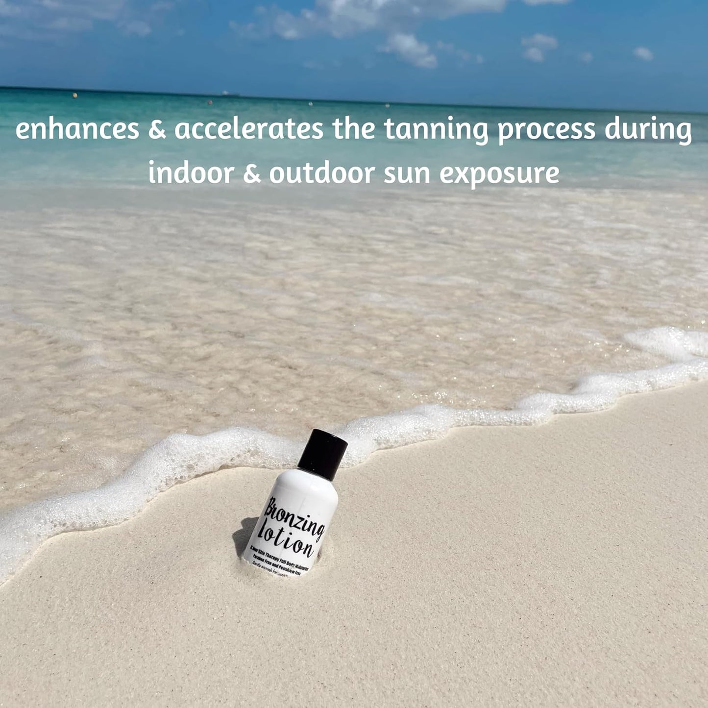 The Lotion Company 24 Hour Skin Therapy Lotion, Bronzing Lotion;Full Body Moisturizer, w/ Aloe Vera, 16 oz bottle +2 oz travel size