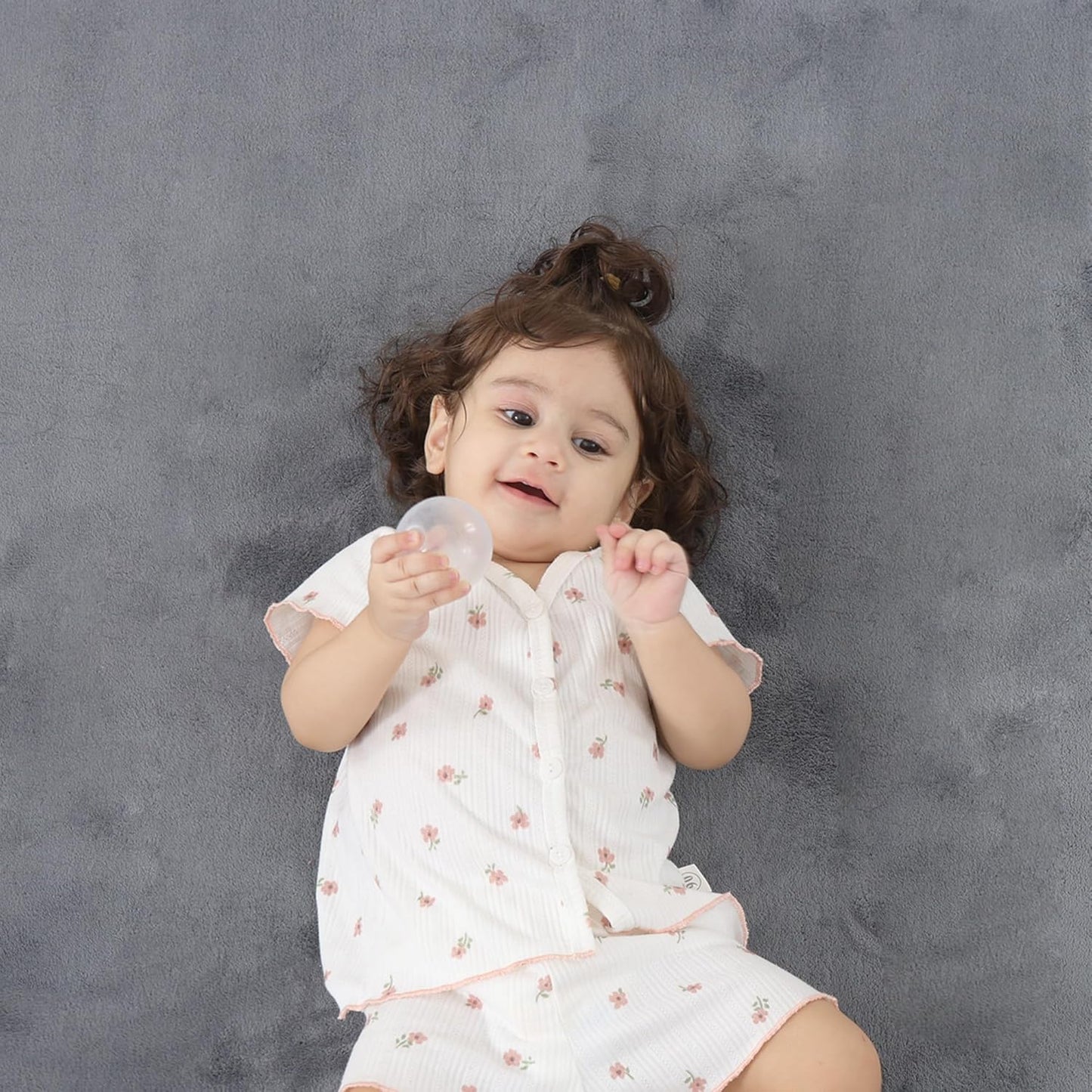 1.3" Thick Baby Floor Play Mat 59x79, Basic Padded Foam Mat for Tummy Time Crawling, Non Slip Cushioned for Babies Toddlers Infants Kids (Dark Grey)