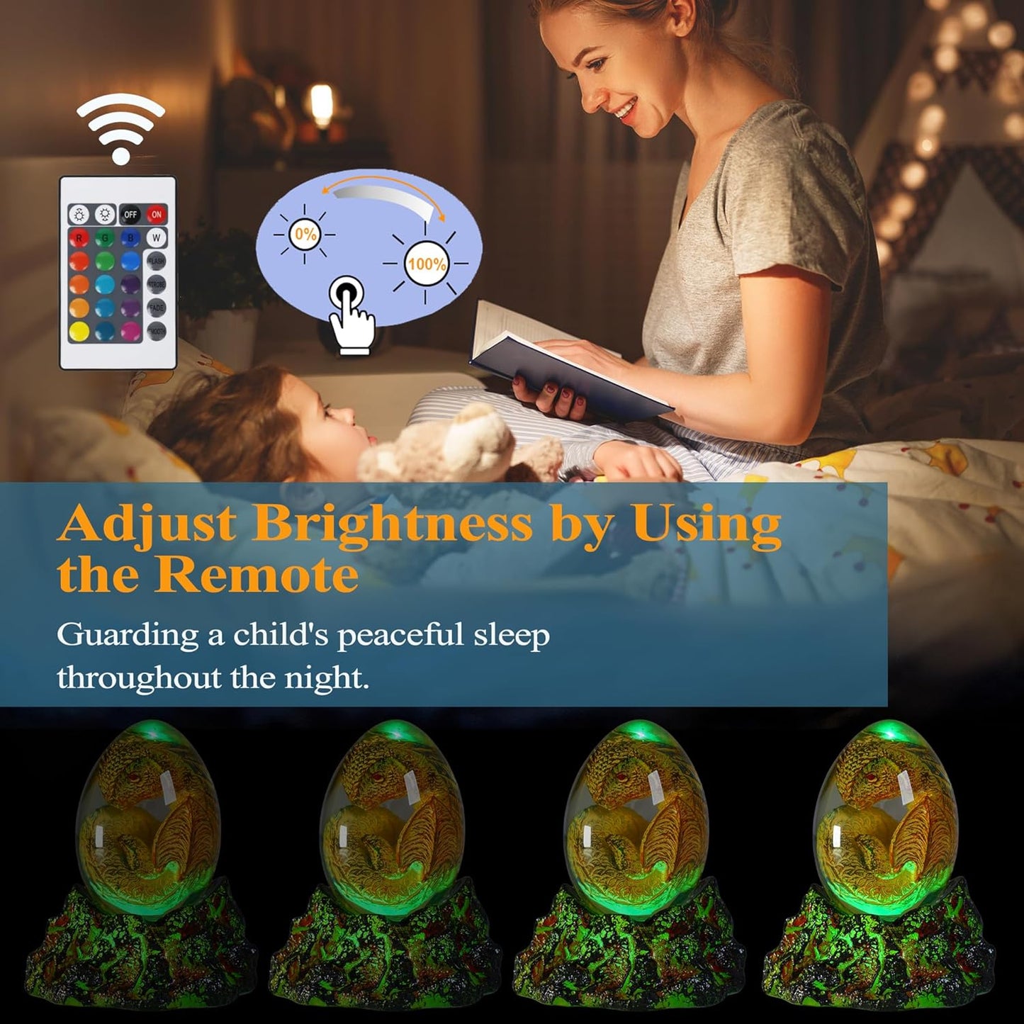 Dragon Night Light, Resin Dragons Lamp with Upgraded Volcanic Lava Base, Remote 16 Colors Flshing RGB Dimmmable for Birthday Xmas Cool Figurines Dragon Gifts for Room Decor Boys Girls