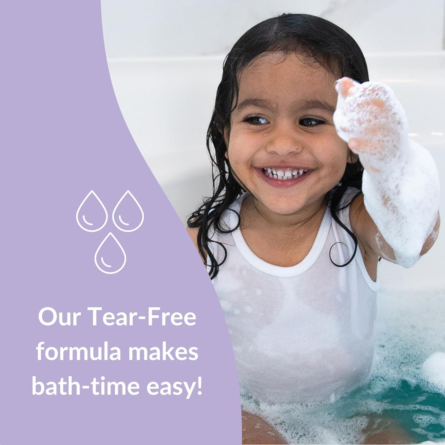 Love Ur Curls - LUCK Baby Head to Toe Wash, Gentle & Tear Free, Pediatrician Approved, Body Wash, and Ultra Mild Fragrance Free Mild Shampoo All in One, Vegan, 320 mL