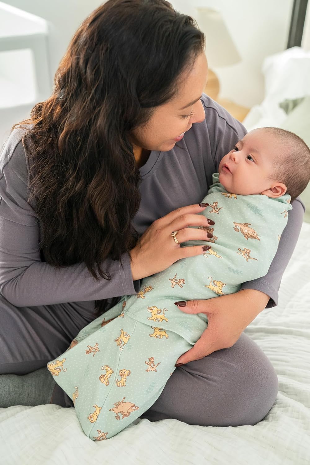 HALO 100% Cotton Sleepsack Swaddle, 3-Way Adjustable Wearable Blanket, Small, TOG 1.5, Lion King Friends