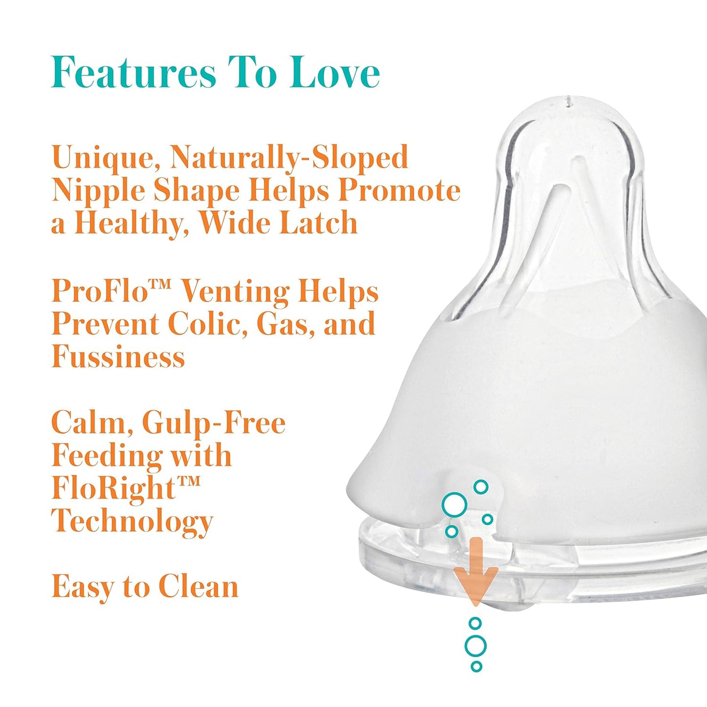 Evenflo Feeding Premium Proflo Venting Balance Plus Standard Neck Baby, Newborn and Infant Bottles - Developed by Pediatric Feeding Specialists - 9 Ounce (Pack of 6)