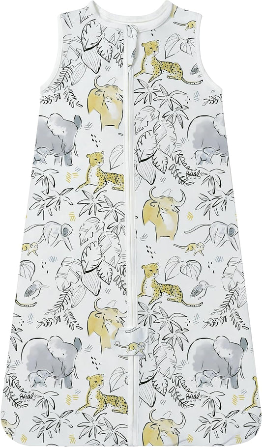 TotAha Light Sleep Sack, Stretchy, Soft, Cozy Wearable Blanket Sleep Bag with 2-Way Safe Zippers for 0-6-12-24 Months 0.5 TOG
