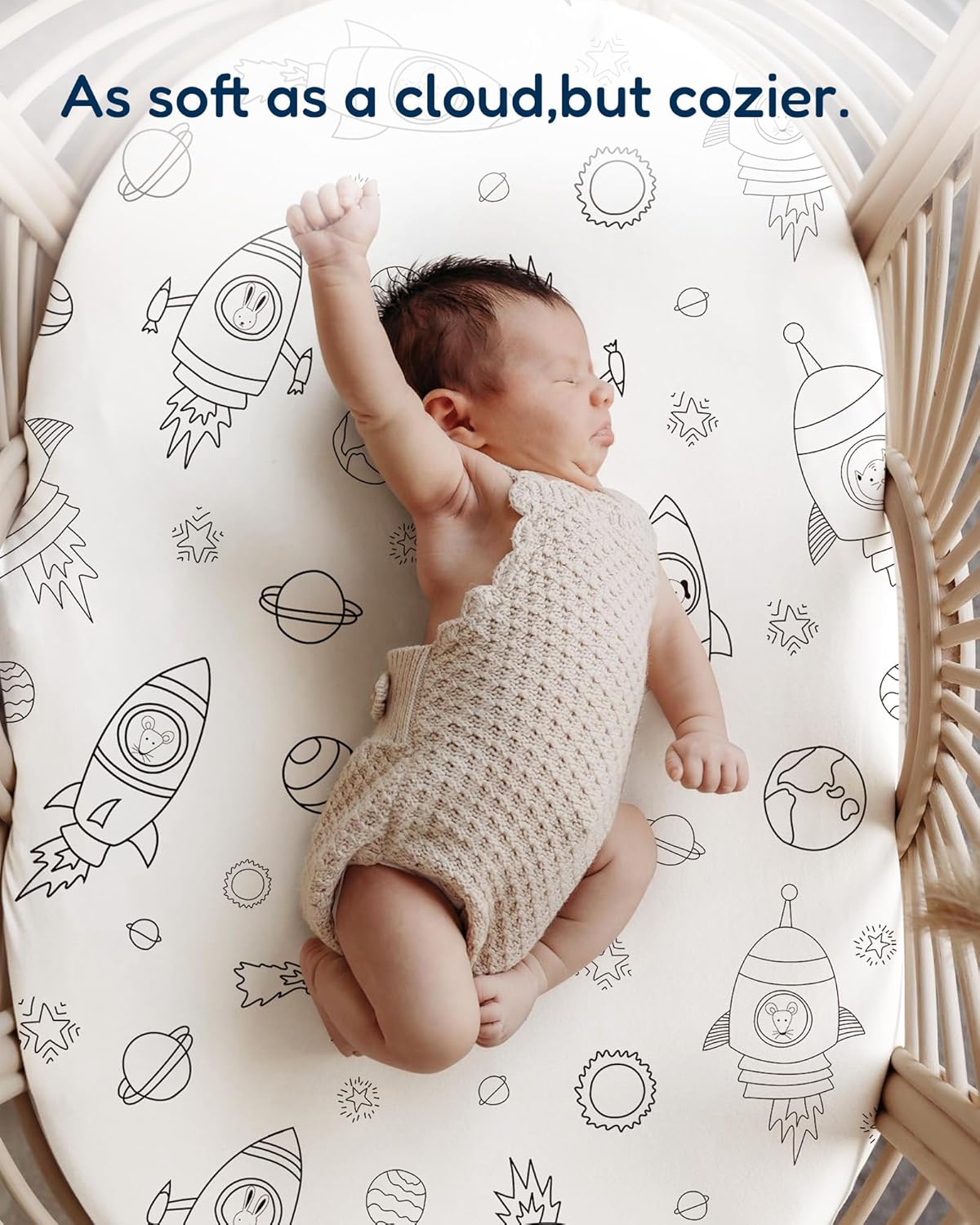Bassinet Sheets Compatible with Baby Delight Beside Me Dreamer Bassinet, 33x20 for Baby Bedside Sleeper - Buttery Soft, Premium Stretchy Jersey Knit Sheets, 2 Pack