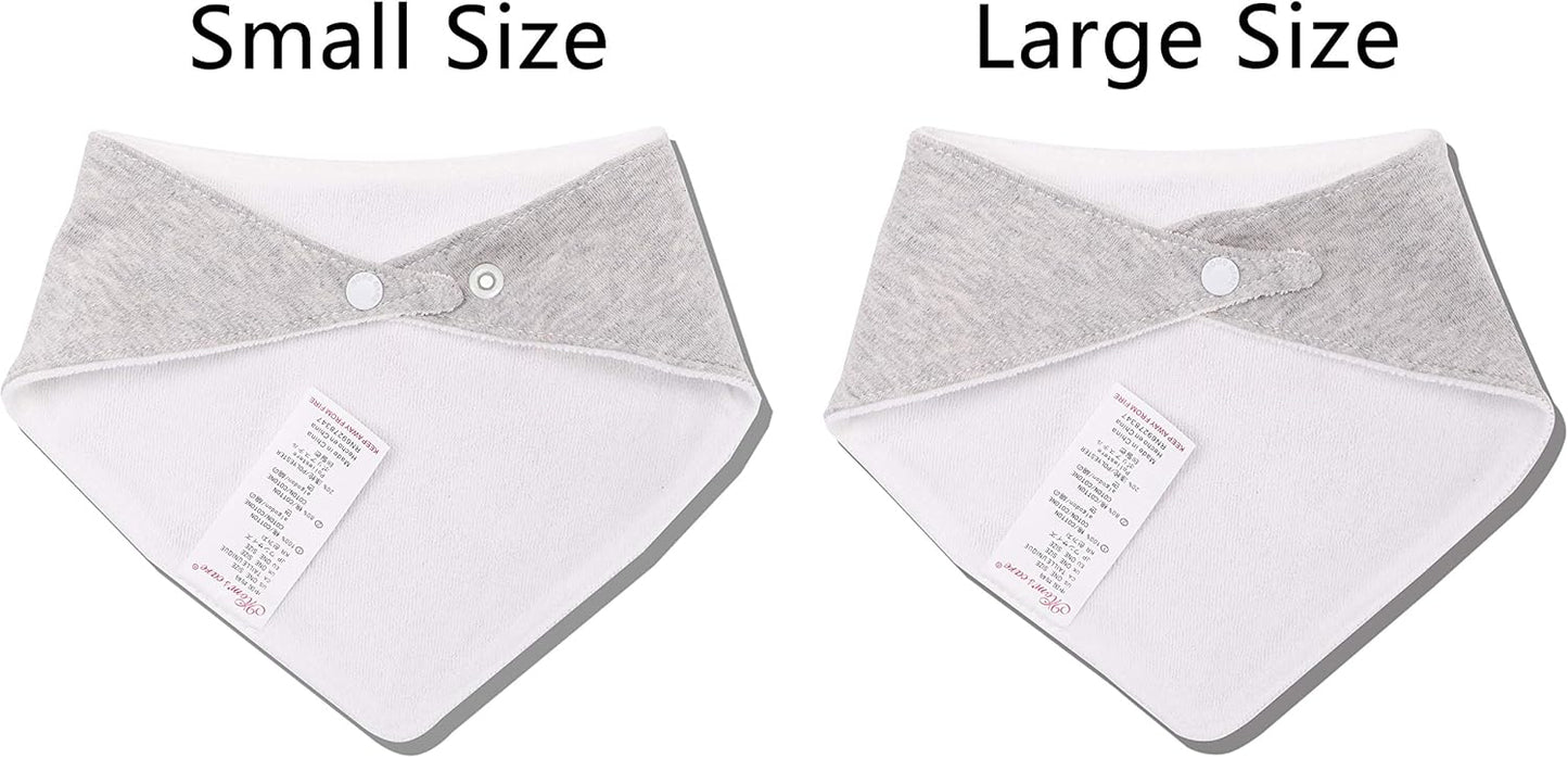 JN&LULU 3 Pack Newborn Baby Bibs Bandana Drool Bibs for Drooling Cotton Baby Gifts