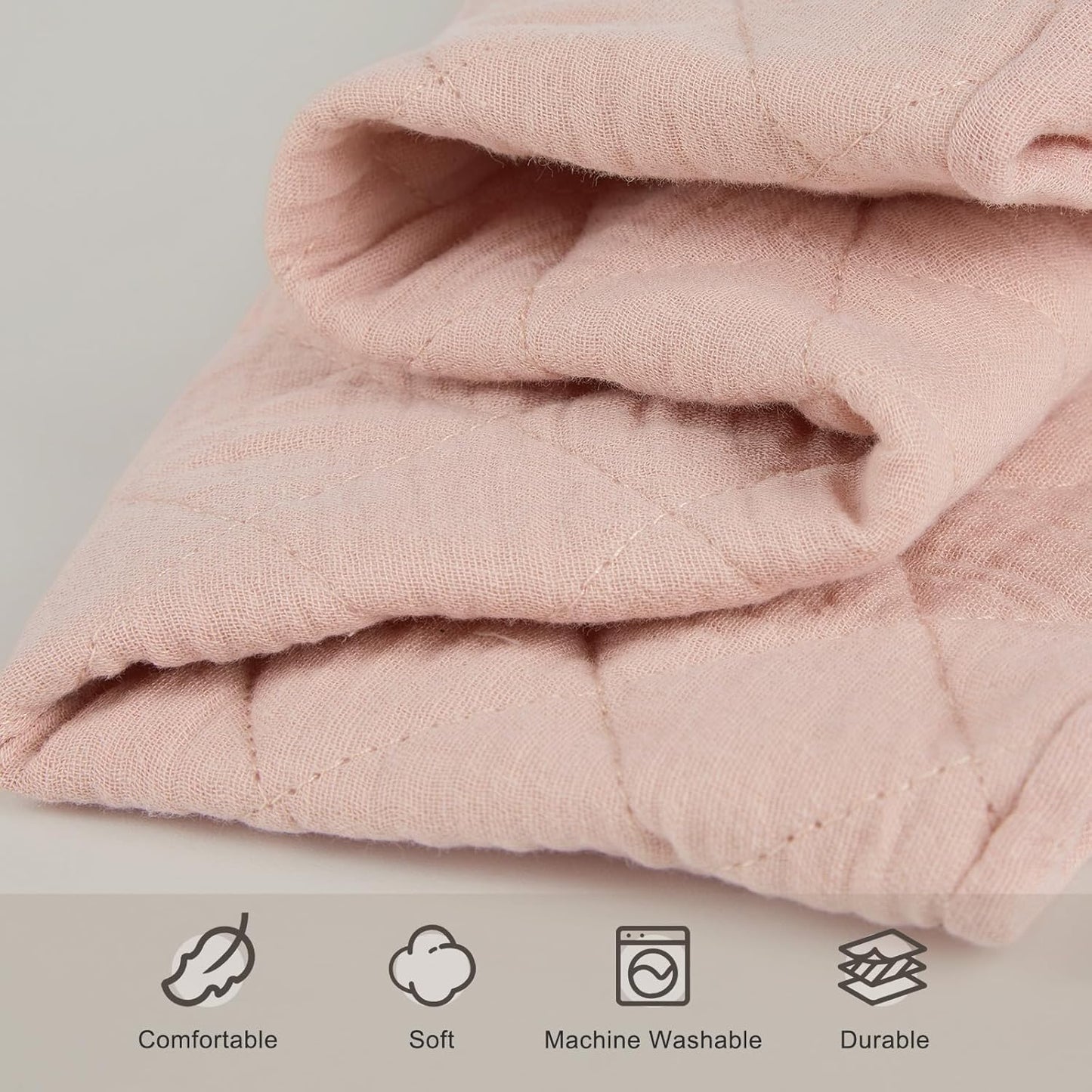 Unicorn Castle Waterproof Changing Pad Cover Muslin Changing Table Pad Cover 2 Pack Quilting for 32"x16" Baby Changing Pad Sheets Girls Boys,Pink White