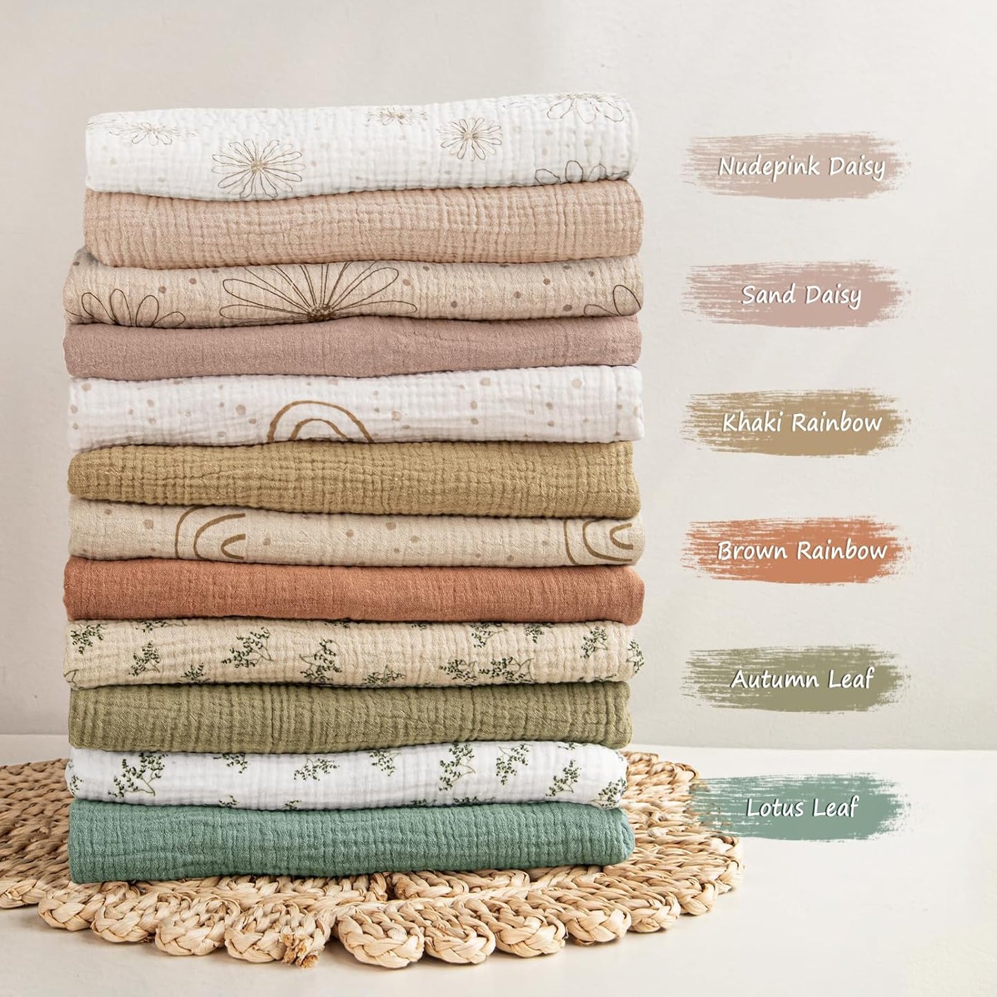 lulumoon Muslin Bassinet Sheets Baby: Cotton Bedside Bassinet Sheets Fitted for Chicco Lullago Anywhere & Baby Bjorn Cradle