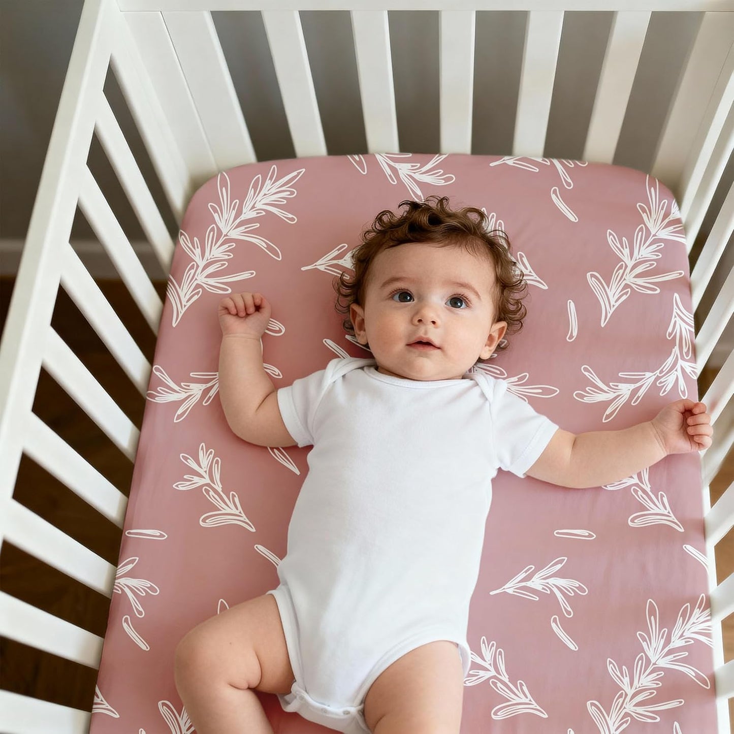 Baby Delight Bassinet Sheets 33x20 for Newton,Airclub,Maxi COSI,Angelbliss,Dream on Me,Mika,Harppa,Amke,ezebaby Rectangle Bassinet Mattress - Pink Floral 3 Pack Girl