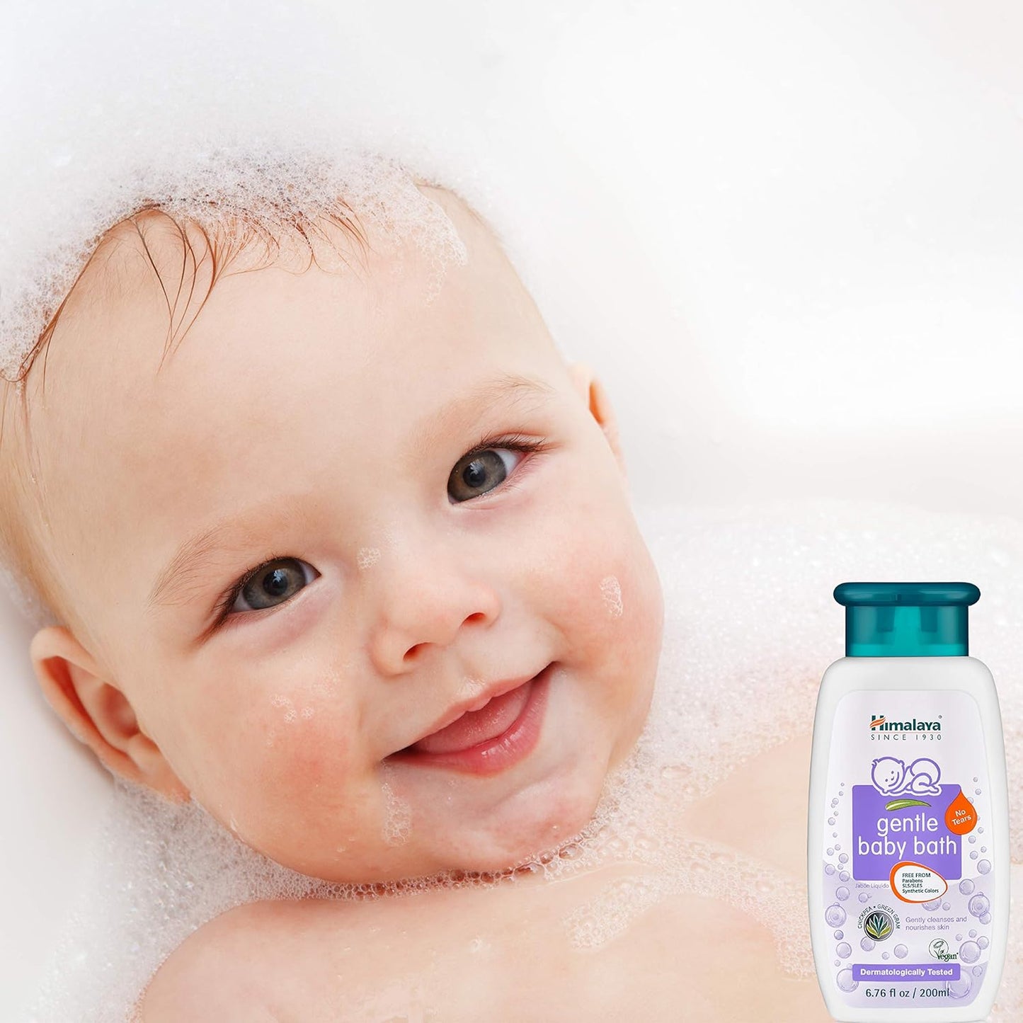 Himalaya Gentle Baby Bath, Gentle, Non-Irritating Cleanser for Nourishing Your Baby’s Skin, 13.53 oz (Pack of 2)
