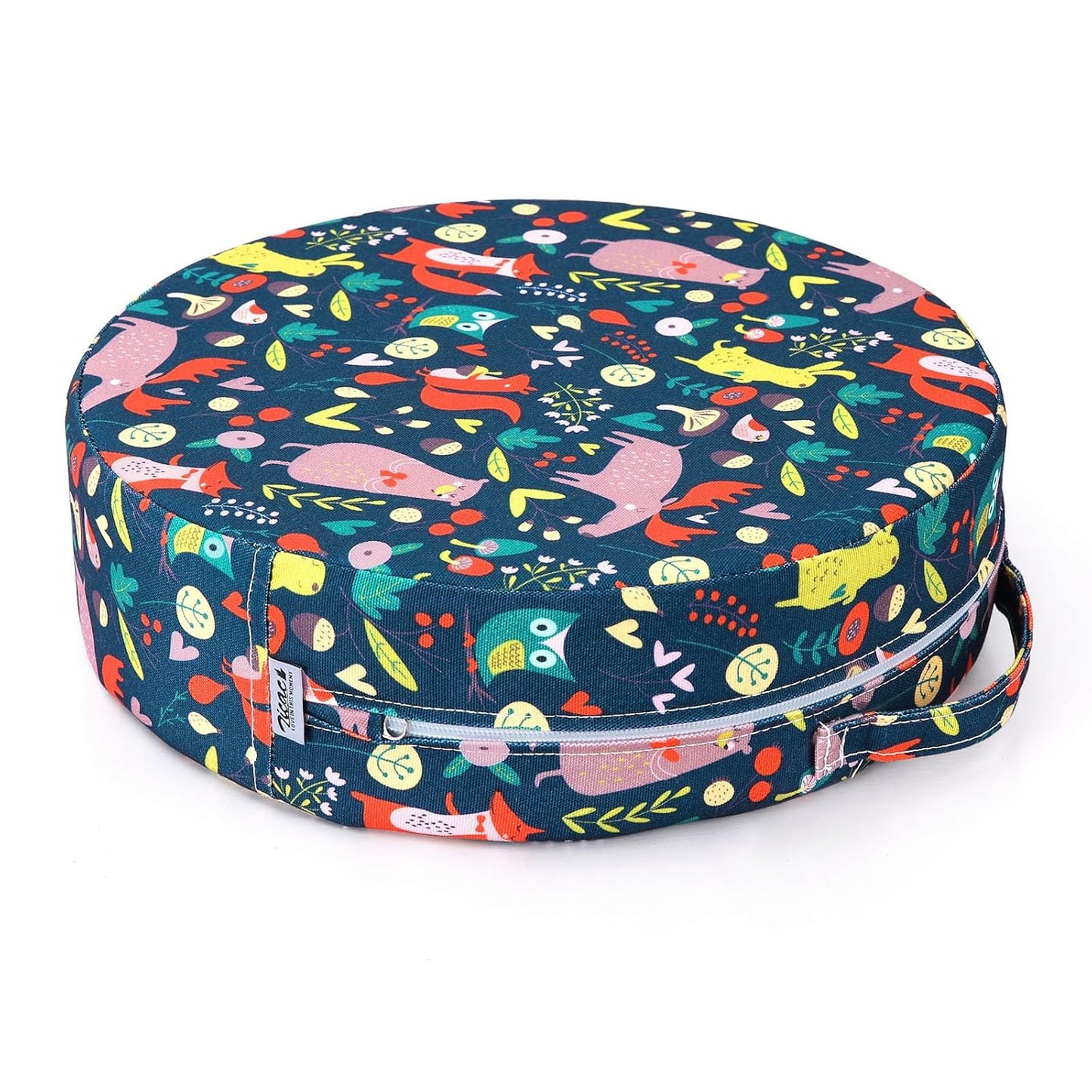 Zicac Portable Seat Cushion Washable with Non-Slip Bottom, Detachable Strong Support Cushion for Toddler Kids Baby Infant (Forest)