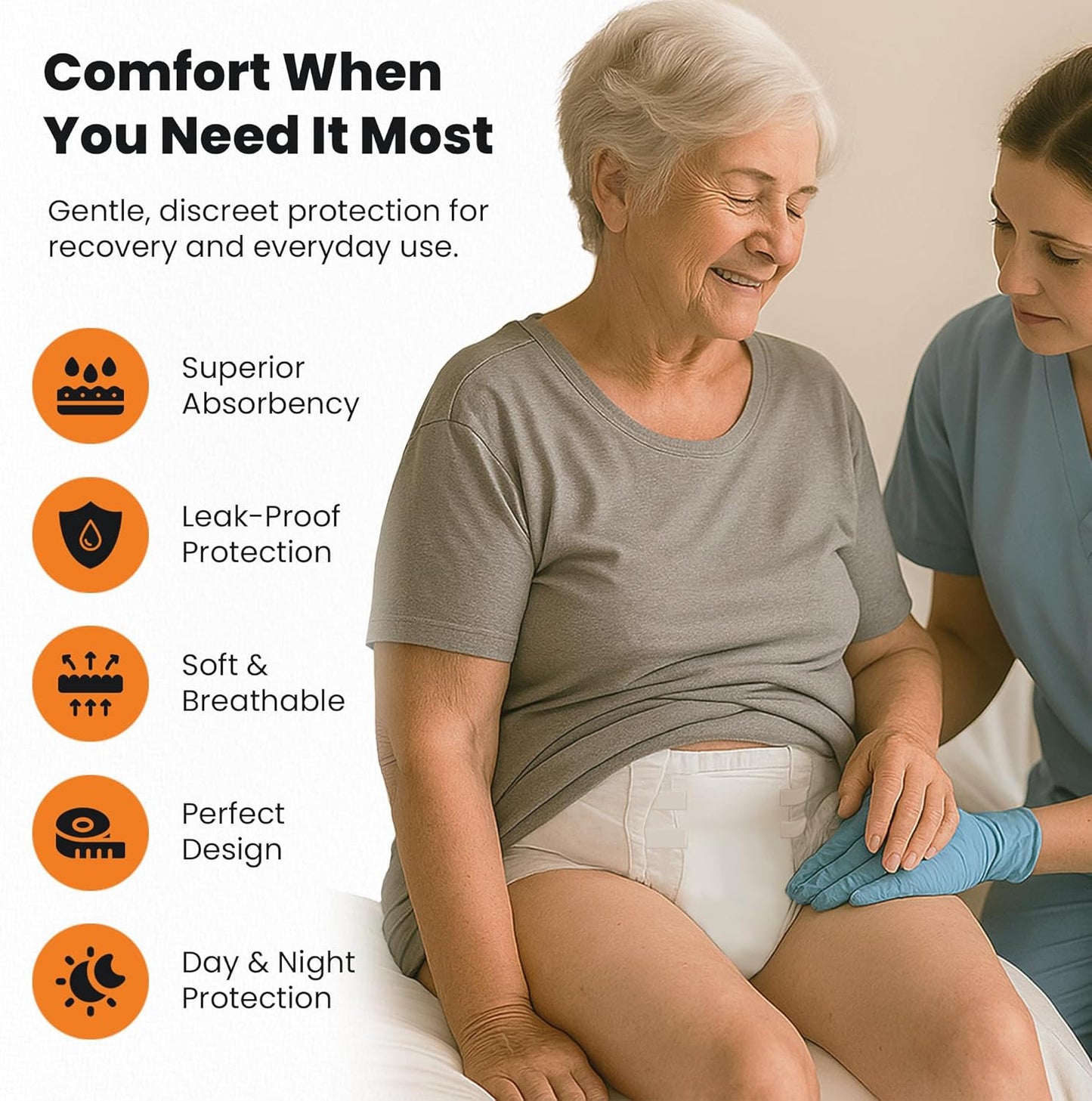 QualityCost Adult Incontinence Underwear Briefs with Tabs, 20Pack, Unisex Heavy Duty Briefs, Maximum Absorbency, Leak Proof, Disposable Pull-Ups for Overnight Protection, Size 3XL (64-92 inch Waist)