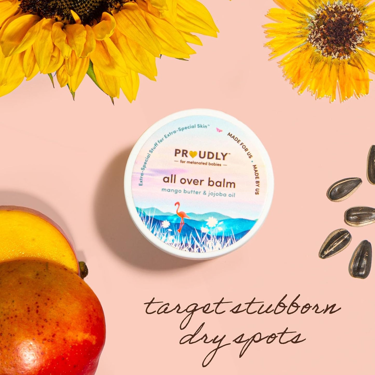 PROUDLY All Over Balm by Gabrielle Union & Dwyane Wade, Helps Relieve Cradle Cap & Eczema, for Black & Brown Babies, Dry, Sensitive Skin, Frangrance Free, 2-Pack (2 oz each)