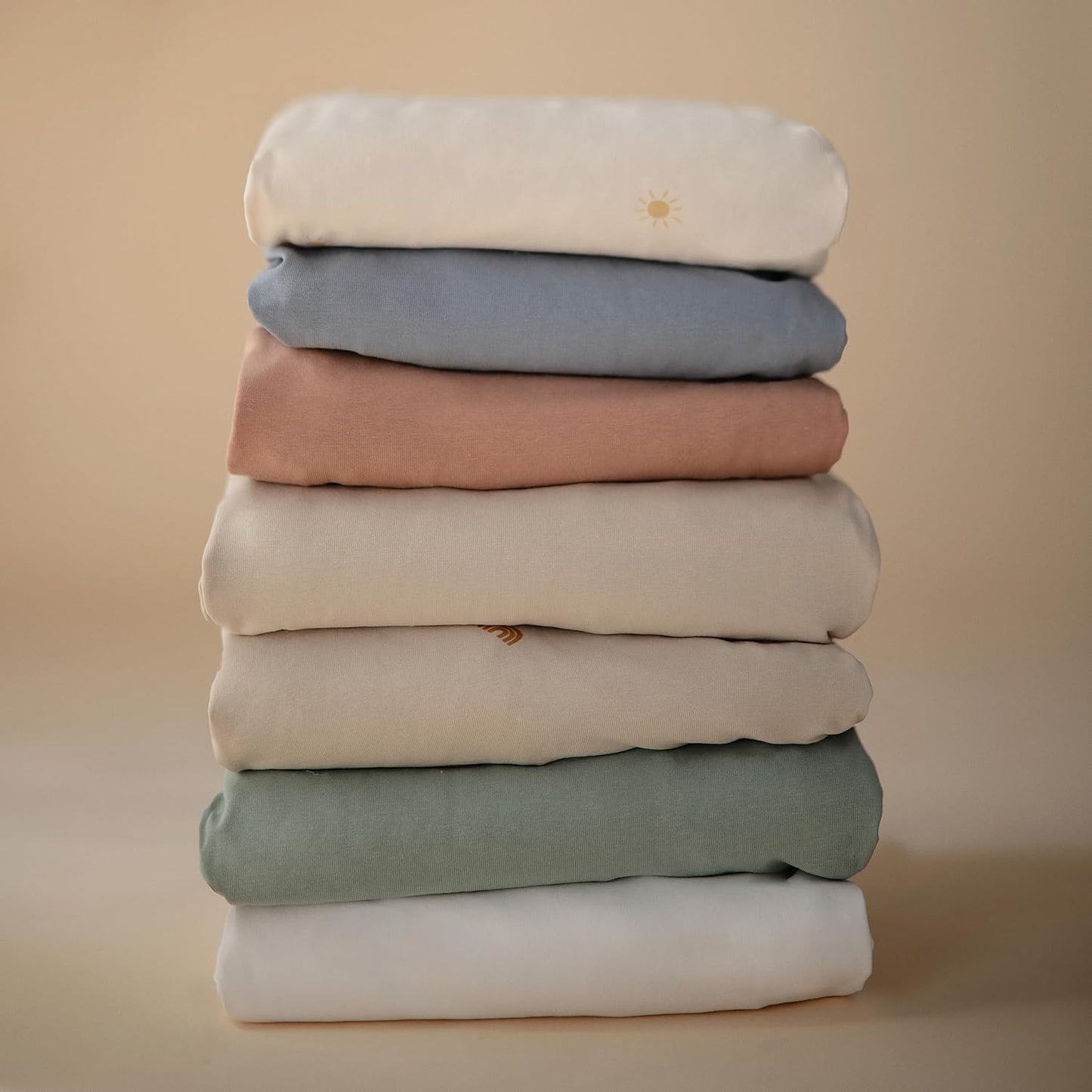 mushie Stretchy & Soft Bassinet Crib Sheet | Fitted 16" x 30" (Blush)