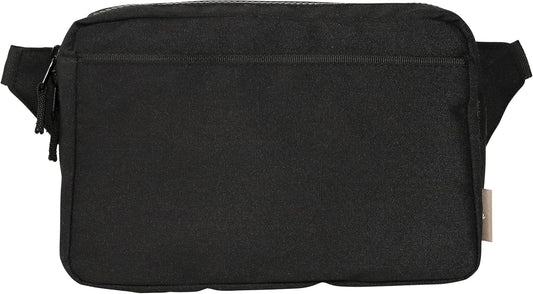Red Rovr Everyday Joey Belt Bag | Organization & Zipper pockets |Adjustable Strap for All Ages (Black)