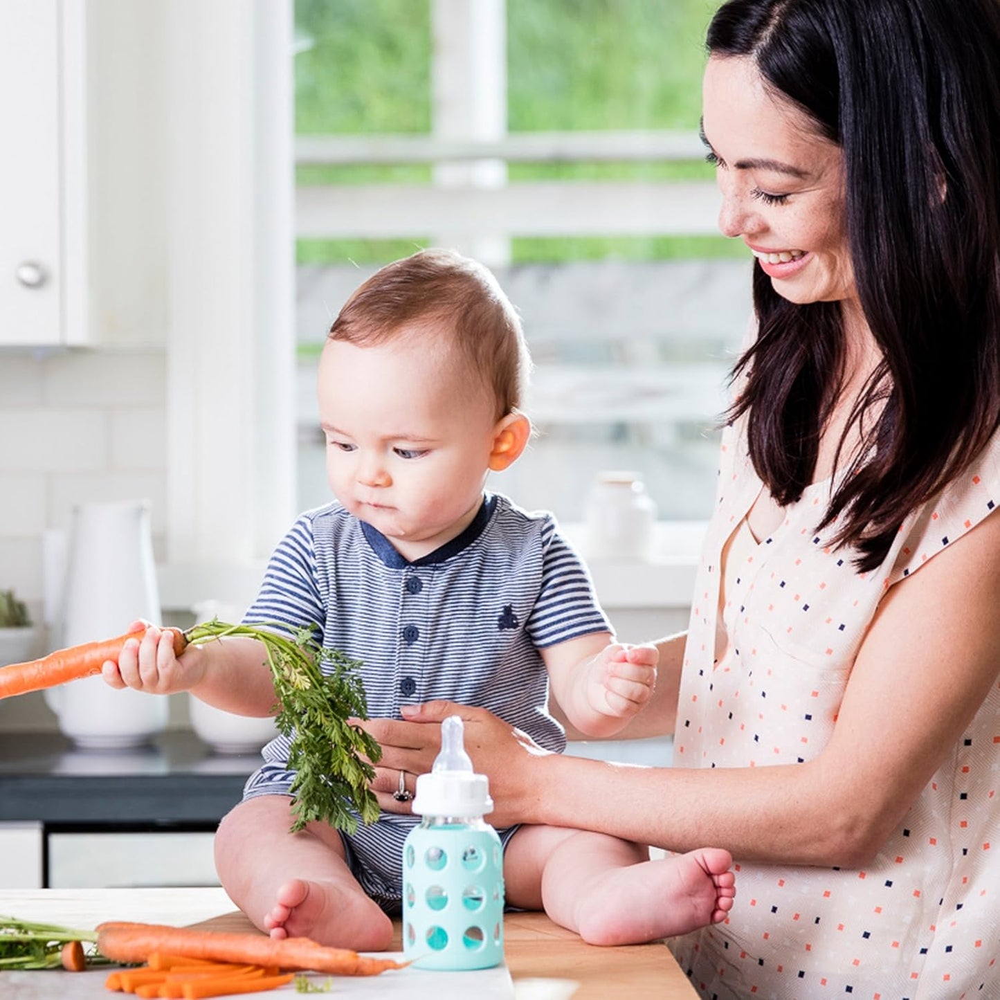 Lifefactory BPA-Free Stage Y (6+ Months) Silicone Nipples, 2-Pack