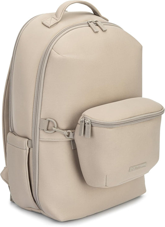 Parker Baby Drift Neoprene Backpack & Belt Bag | Roomy, Soft & Water Resistant | Travel Essentials w/Diaper Changing Pad | No-Bulk Design w/Adjustable Stroller Straps | Llama