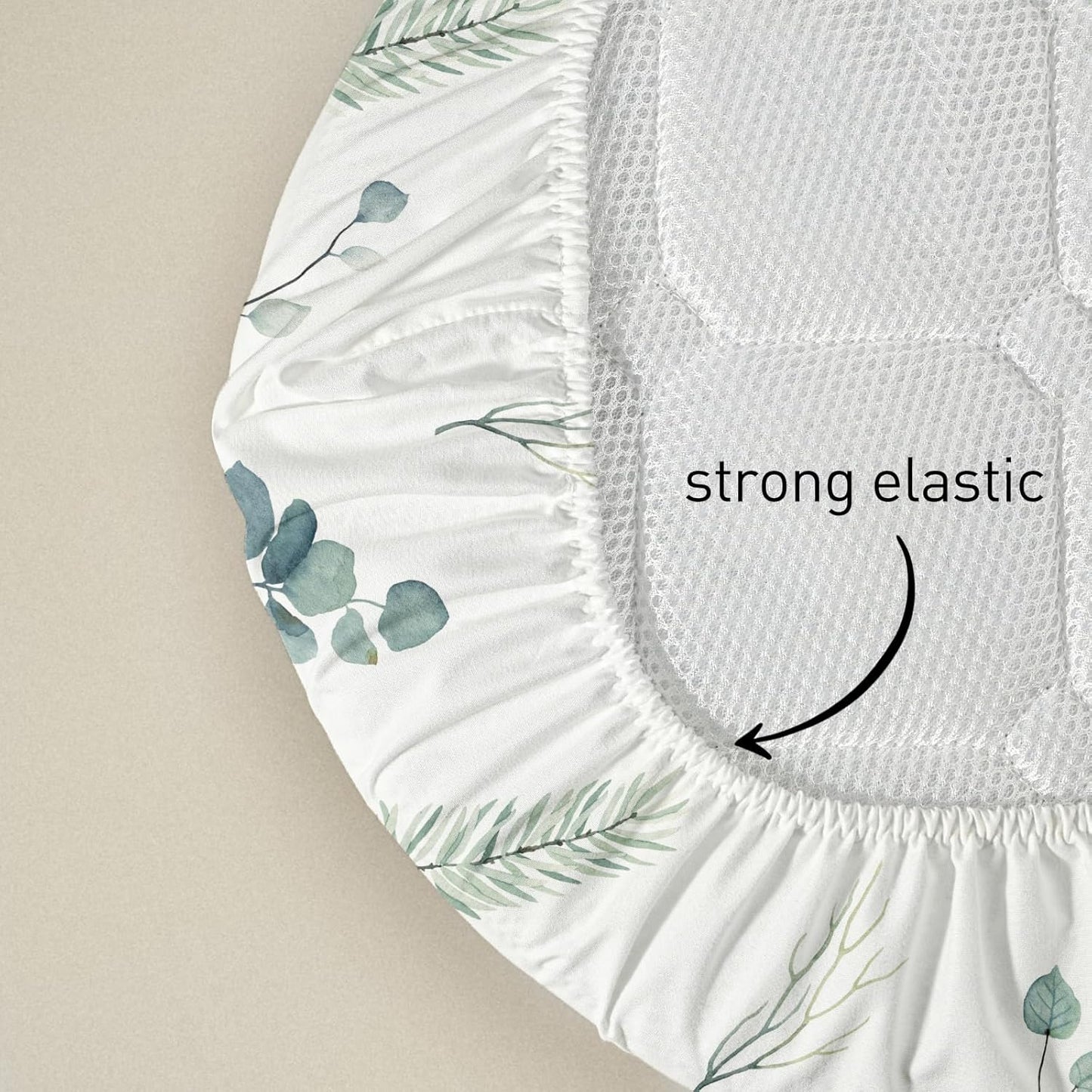 Soarwg Kids Bassinet Sheets, Bassinet Sheets for Baby Boy and Girl, Bassinet Sheet Neutral, Fit for Rectangle, Round, Oval, Hourglass Mattress, Flexible for Different Bassinet Pad/Mattress 4 Pack