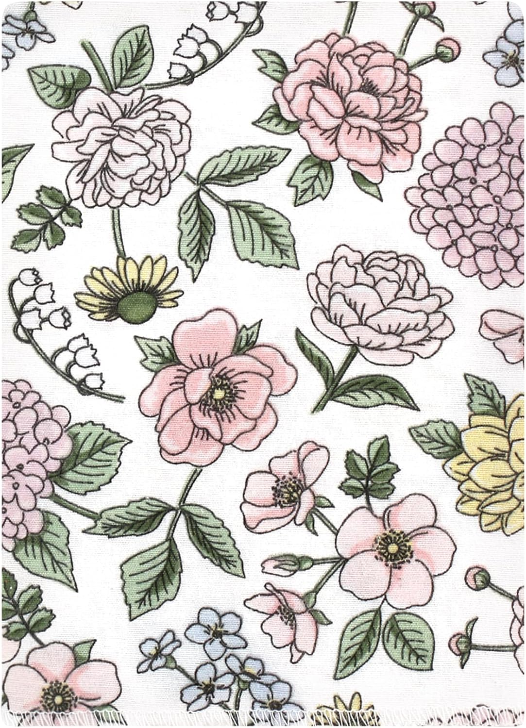 Luvable Friends Hudson Baby Flannel Burp Cloths 12pk, Vintage Floral