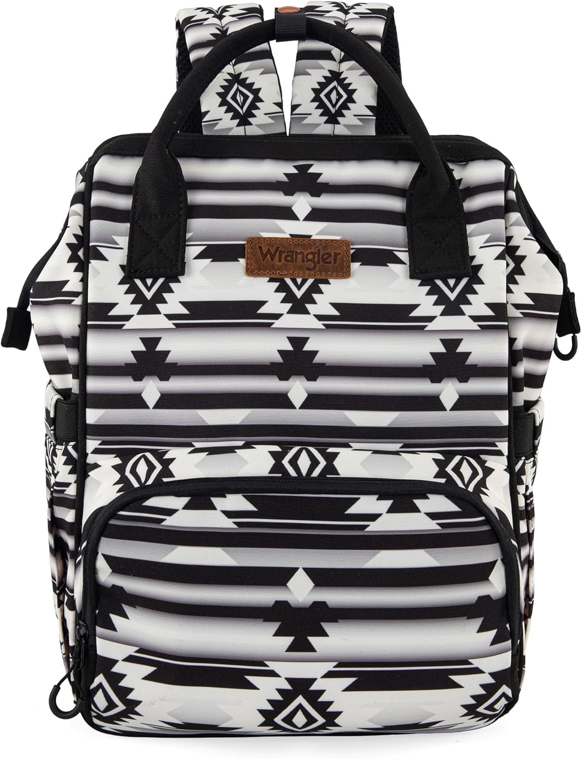 Montana West Wrangler Diaper Bag Backpack Aztec Travel Backpack Purses Western Multi-Function Baby Bags for Mom with Waterproof Insulated Pockets
