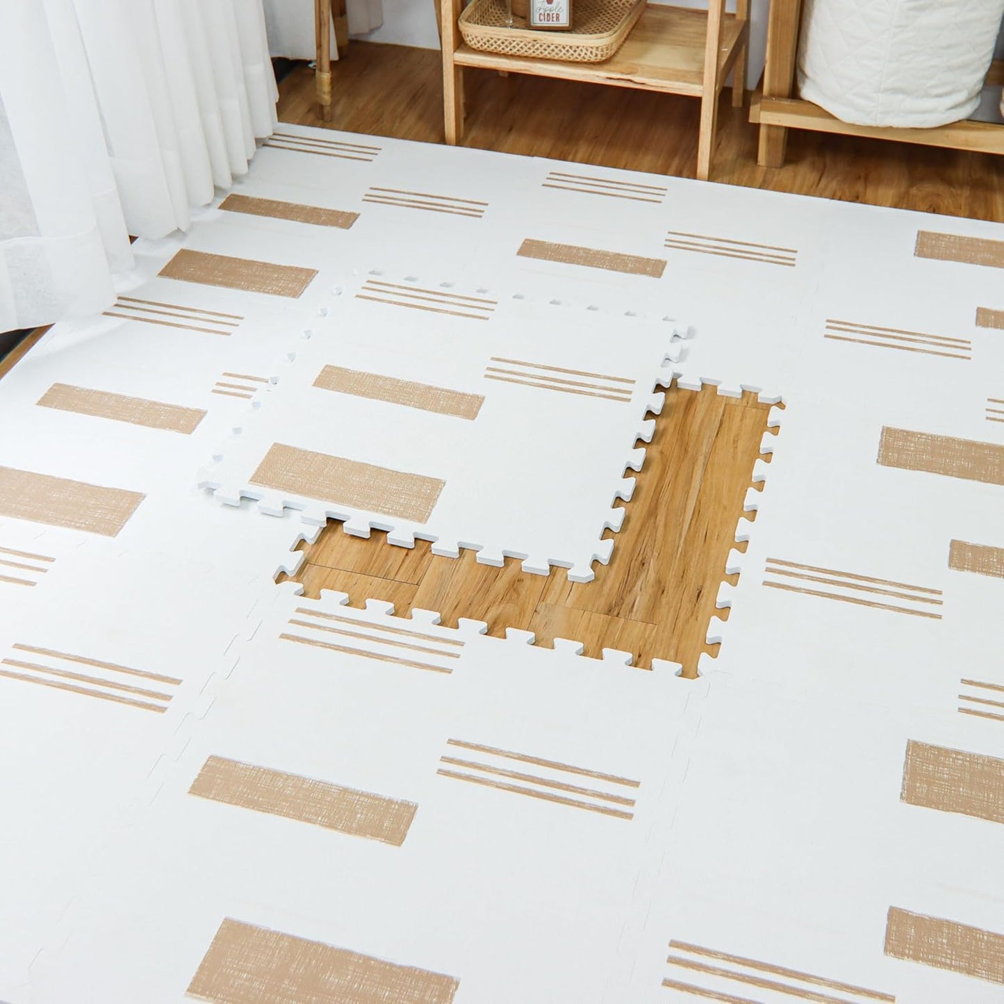 Baby Play Mat for Floor - Sol (4x6ft) - Premium EVA Foam Play Mat for Babies & Toddlers (Ages 0-5+) - Non-Toxic Playmat for Tummy Time, Crawling & Playroom - Stylish & Comfortable