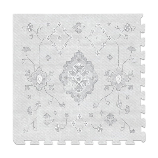 Lillefolk Baby Play Mat for Floor – 4x6ft Vintage Gray | Soft Non Toxic Premium EVA Foam Tiles for Tummy Time, Crawling & Playroom – Waterproof Interlocking Floor Mat for Babies & Toddlers (6 Tiles)