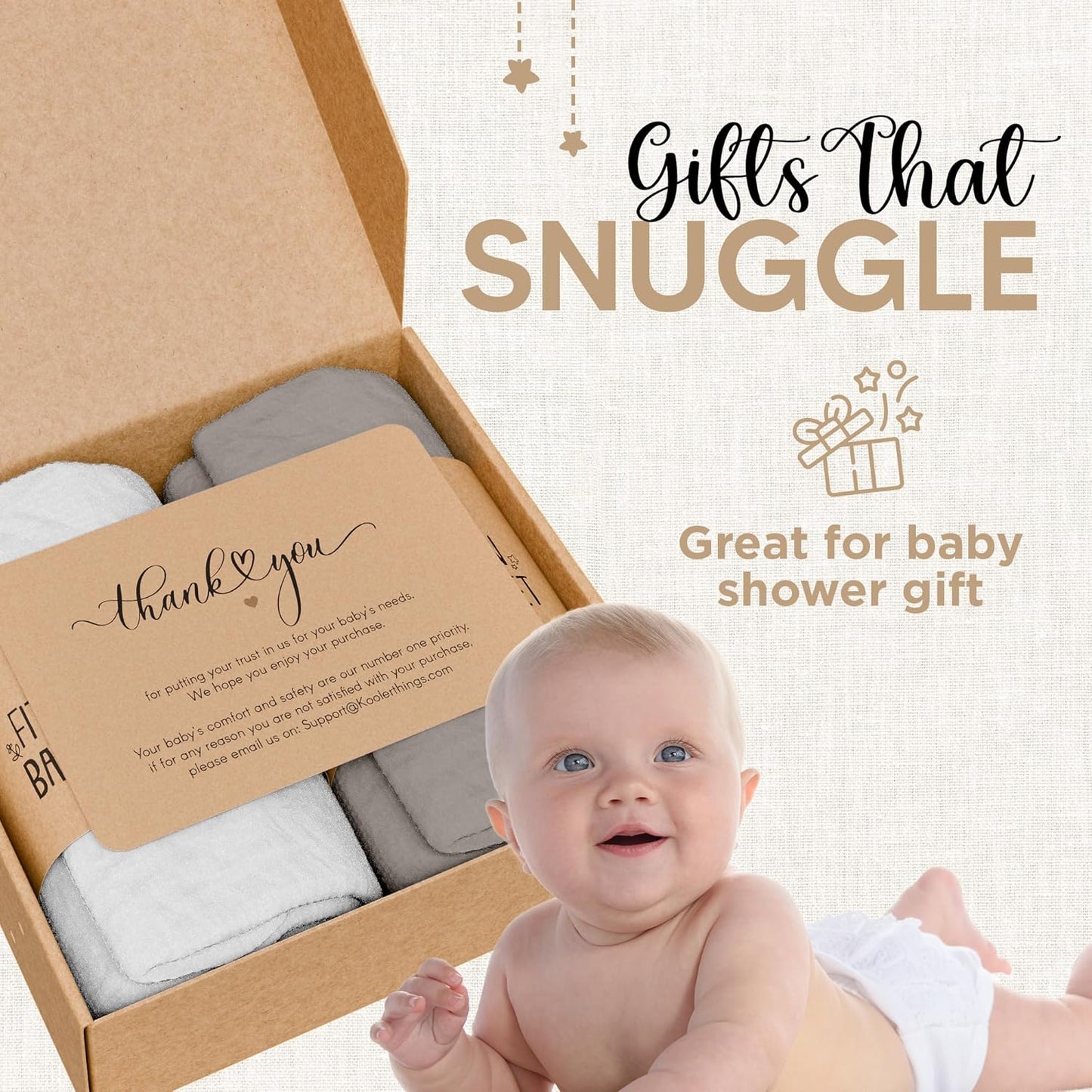 Bassinet Fitted Sheets - Compatible with Fodoss, Mika Micky & Dream on Me Poppy Traveler Bassinet | 100% Organic Muslin Cotton - White + Grey | 32x19 (2 Pack)
