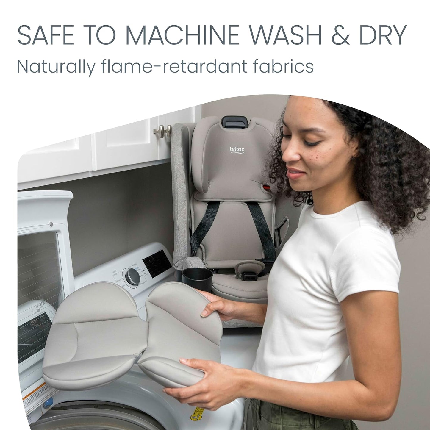 Britax One4Life Slim All-in-One Car Seat, 10 Years of Use, 17.5” SpaceSaver Design, Converts from Rear-Facing Infant Car Seat to Forward-Facing Booster Seat, ClickTight Installation, Raven Black