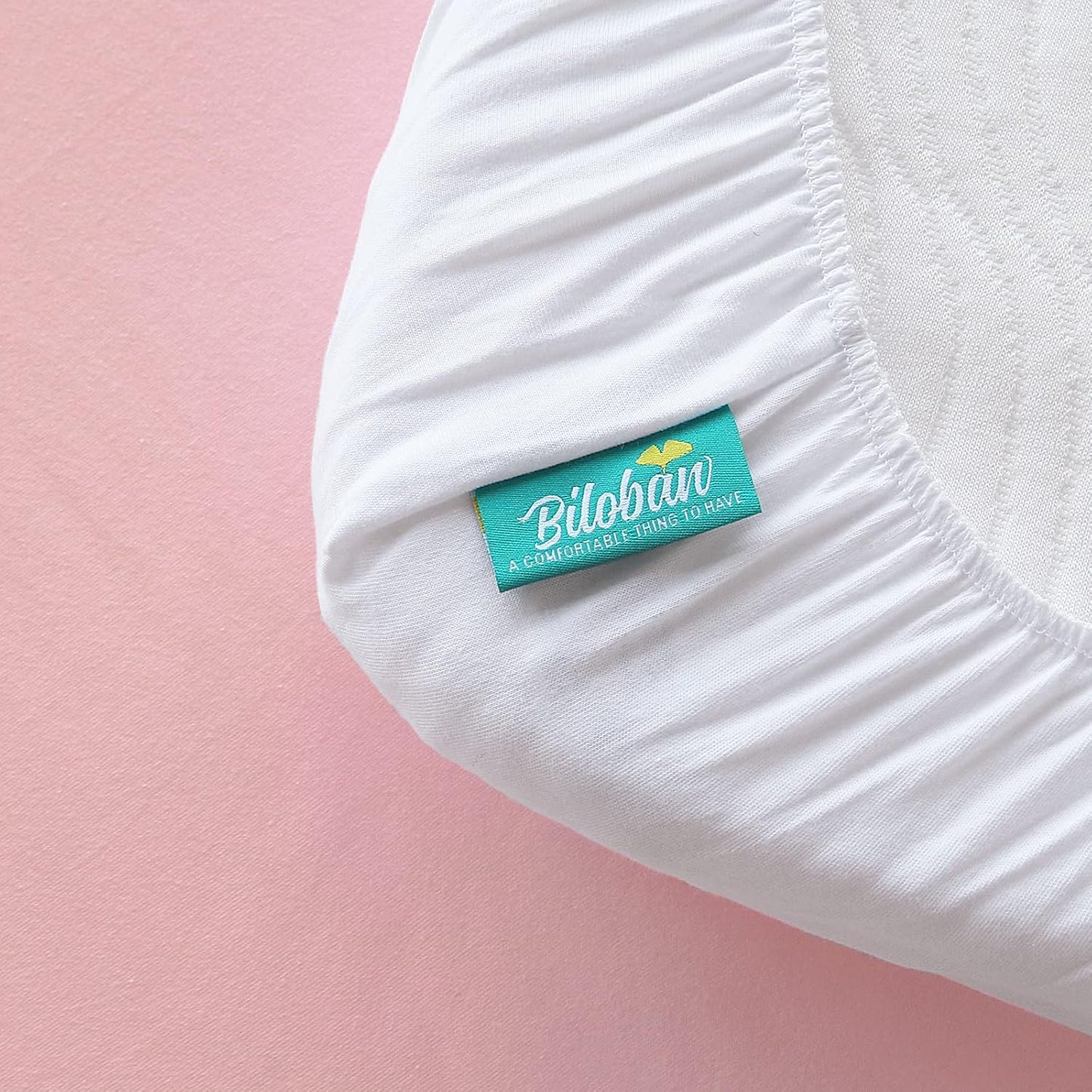 Bassinet Sheets Fit for AirClub, AMKE 3 in 1 Bassinet, Newton, Larex and Bellababy Bassinet Bedside Sleeper, 100% Cotton, 2 Pack, Ultra Soft Bassinet Sheet, White and Pink