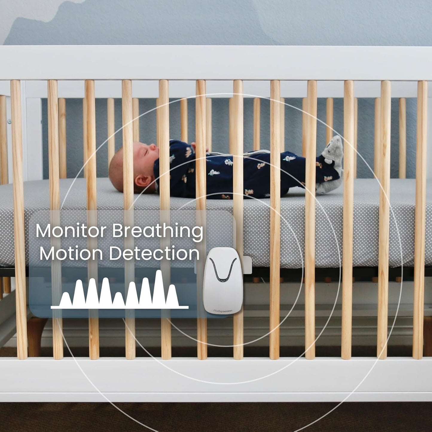 Babysense Video & Breathing Movement Monitor - Video Baby Monitor with Breathing Motion Detection & Alerts Bundle Pack - Video Monitor V24R with Babysense 7 Under-The-Mattress Sleep Monitor