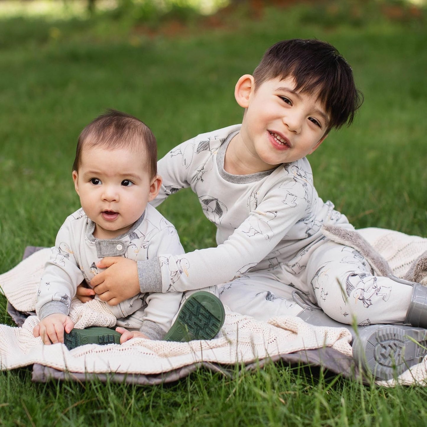 Burt’s Bees Baby Boys' One-Piece Sleep and Play 100% Organic Cotton PJs