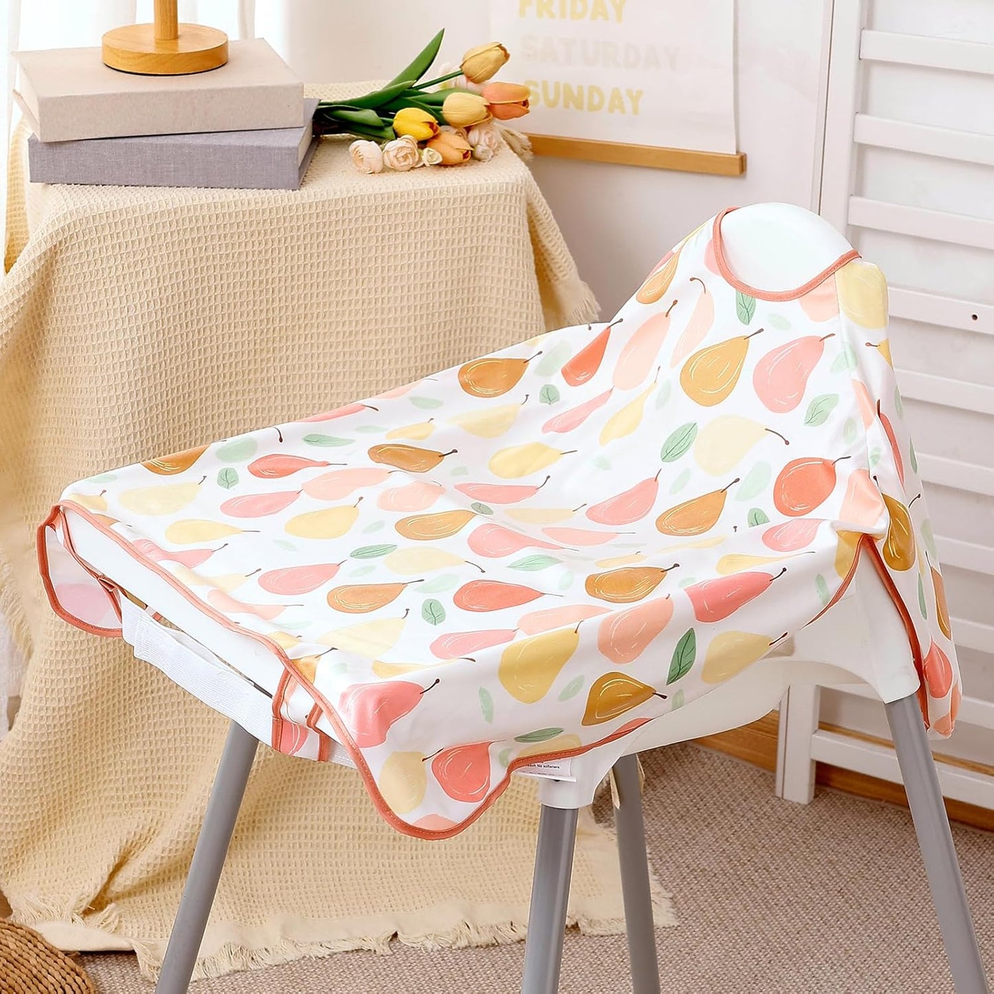 Happy Flute Long Sleeve Baby Bib-Mess Proof Baby Feeding Bibs with Adjustable Design for Babies during Eating or Highchair