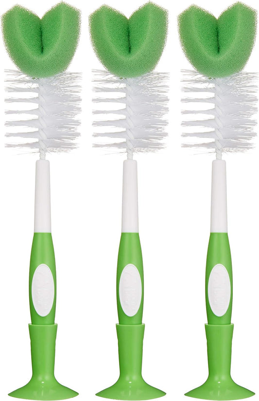 Amazon Brand - Mama Bear Bottle Brush (Pack of 3), White