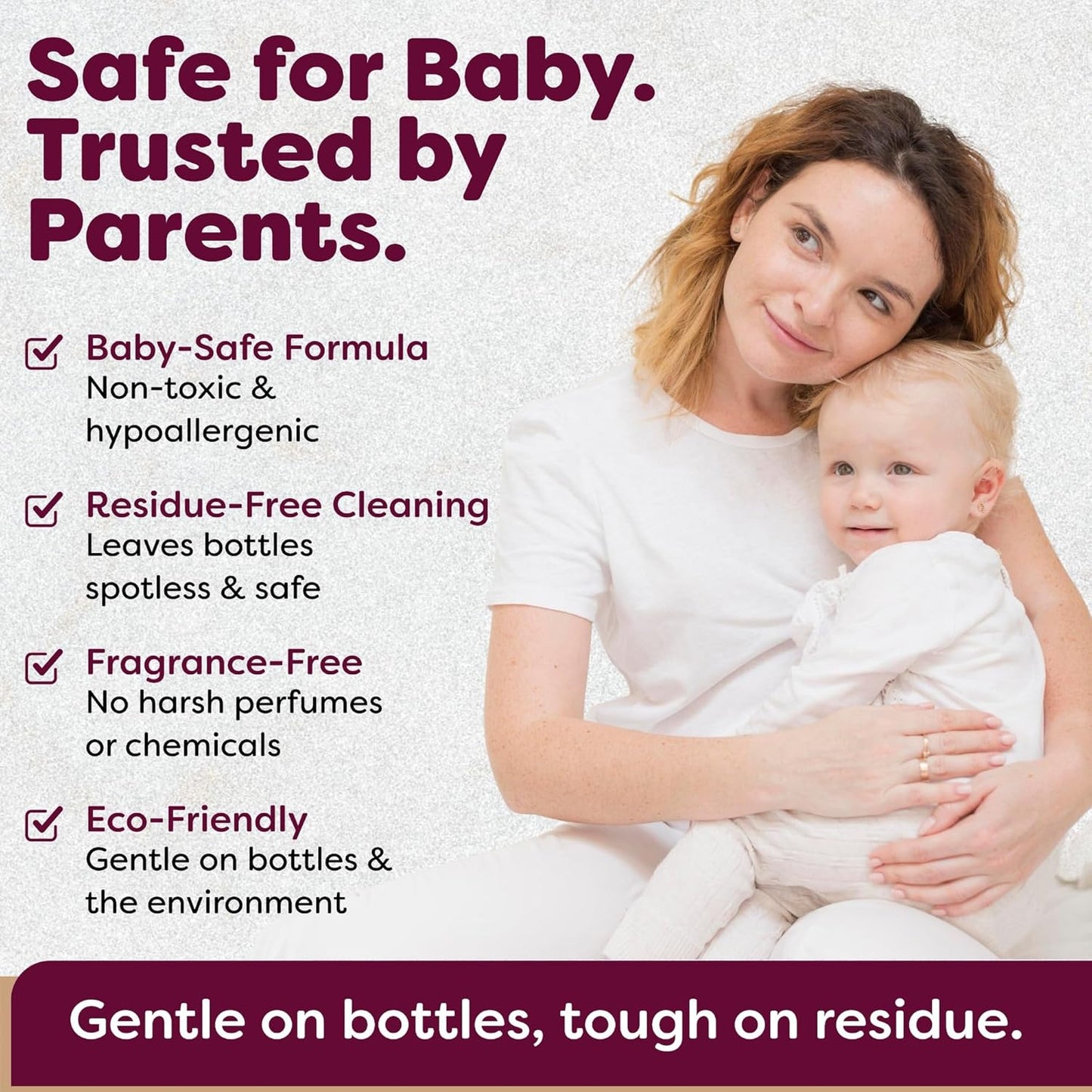 Official Detergent Washing Tablets For Momcozy Baby Breeza & All Bottle Washers - Removes Milk Film & Odor - Non-Toxic, Fragrance-Free Cleaner for Bottles & Pump Parts - 120 Count KOOLA Mom