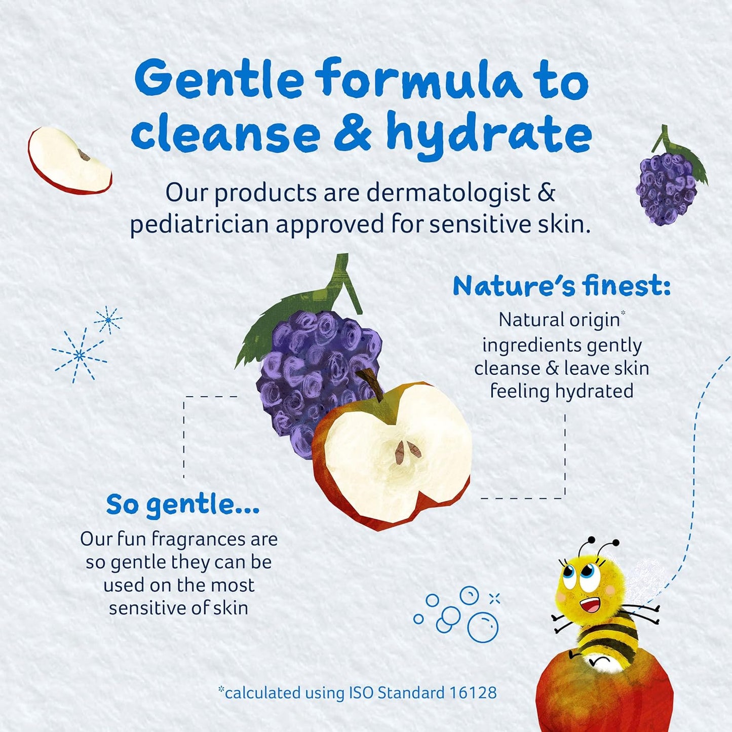 Childs Farm, Kids Hair & Body Wash for Dry, Sensitive Skin, Blackberry & Organic Apple, Gently Cleanses, Vegan, Cruelty-Free, 8.4 Fl Oz