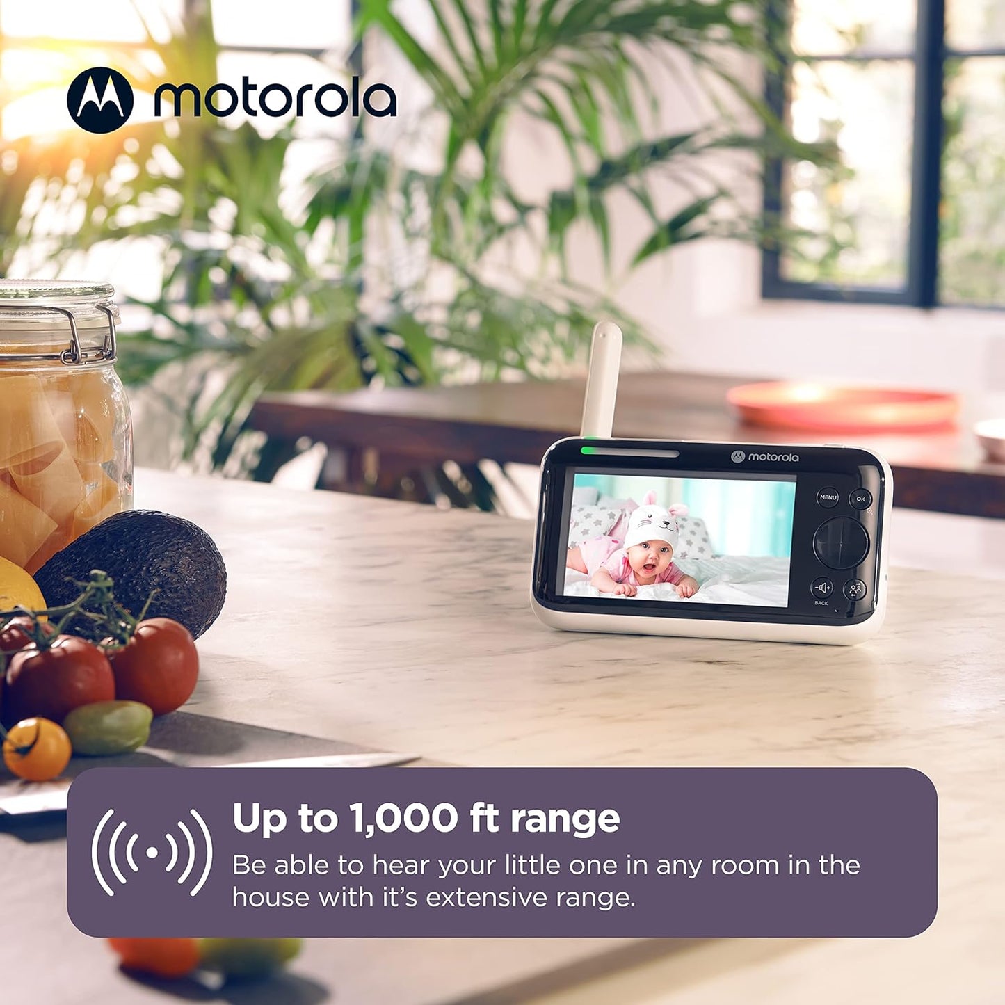 Motorola PIP1500 Connect 5.0" Wi-Fi Video Baby Monitor