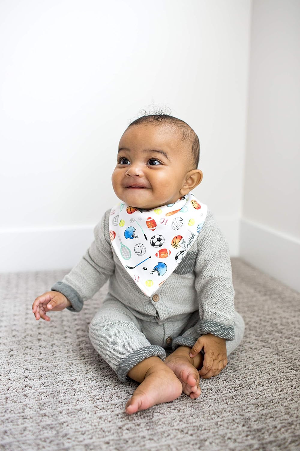 Copper Pearl Baby Bandana Drool Bibs for Drooling and Teething 4 Pack Gift Set Varsity