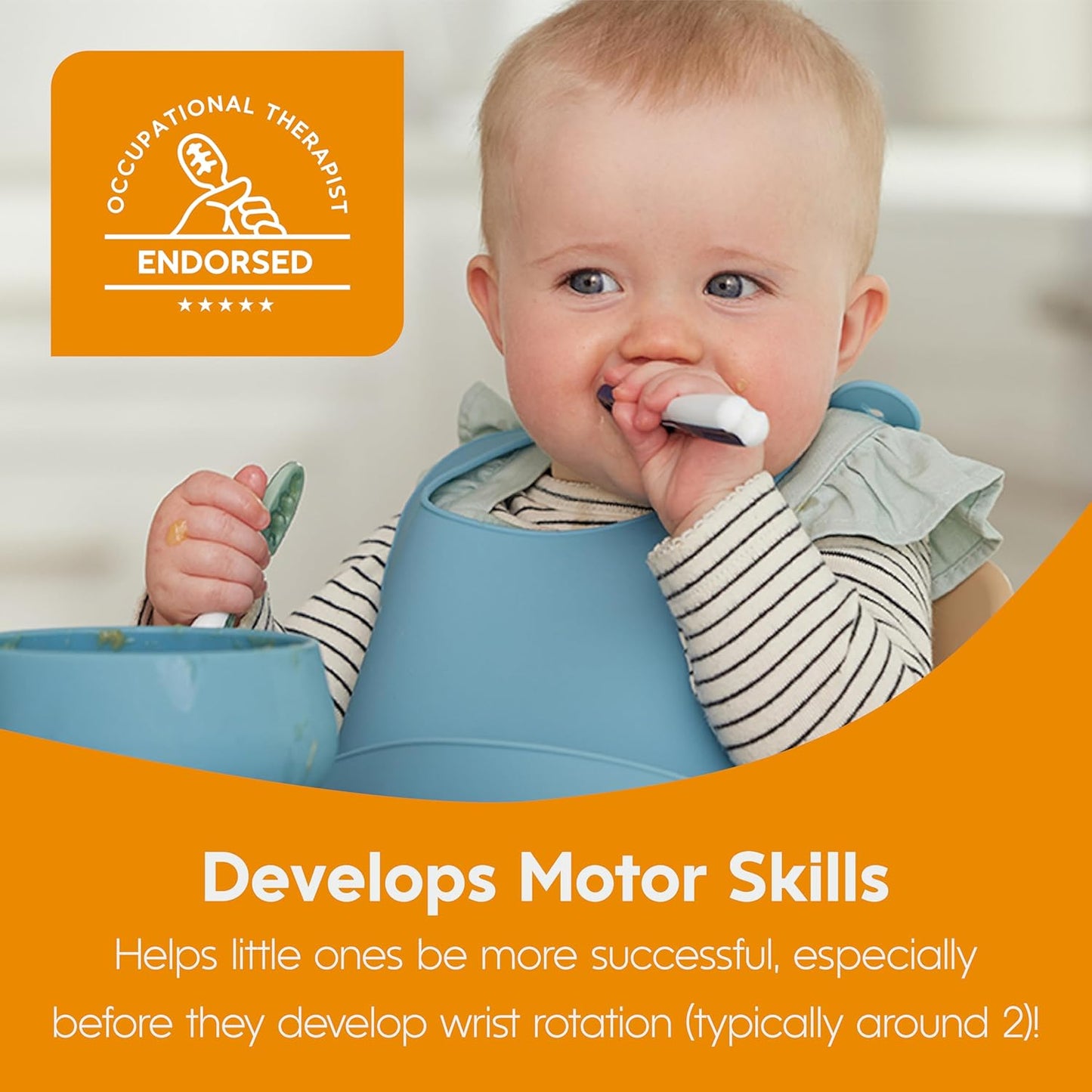 NumNum Baby Bowl & 2 Pack GOOtensils Baby Spoons, Suction Bowls for Baby 4+ Months, Extra Strong Non-Slip Suction, 100% Food-Grade Silicone, BPA-Free, Microwave & Dishwasher Safe (Mauve)