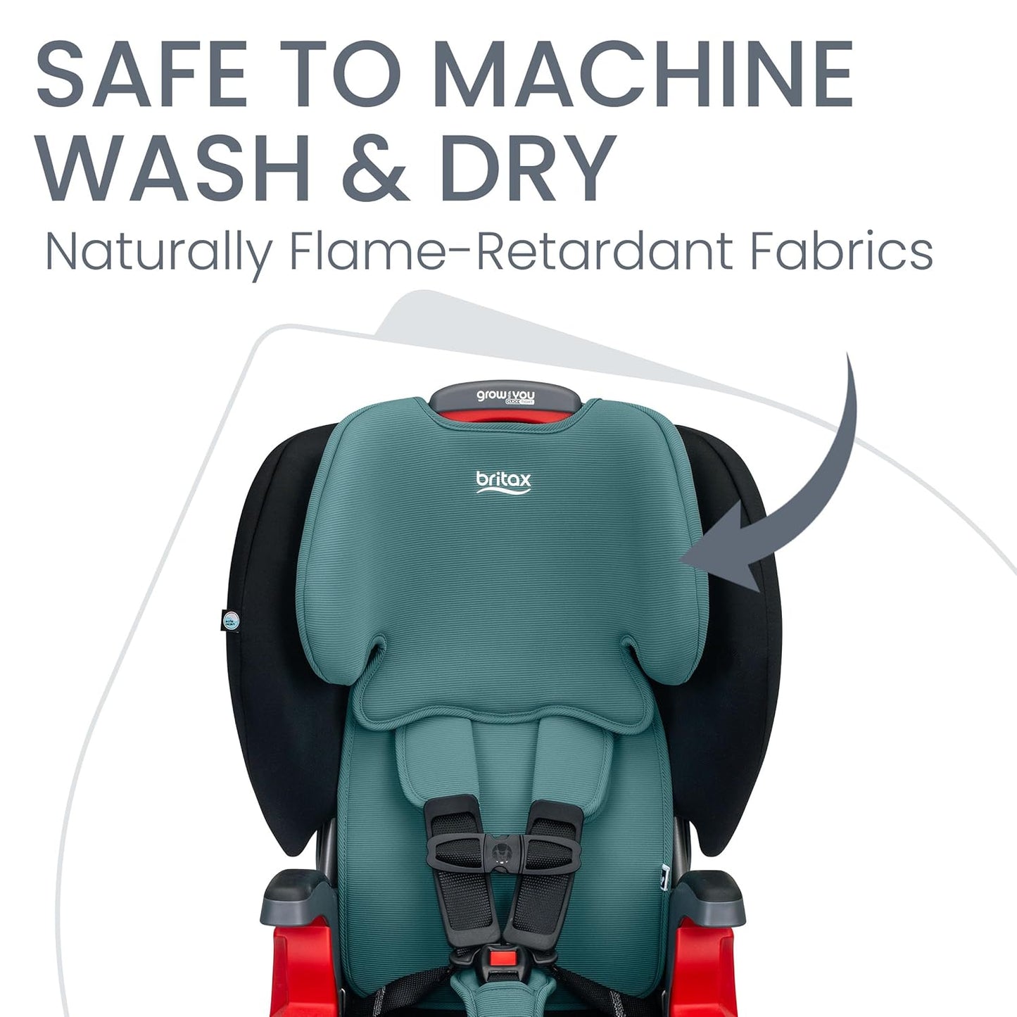 Britax Grow with You ClickTight Harness-2-Booster Car Seat, 2-in-1 High Back Booster, Green Contour