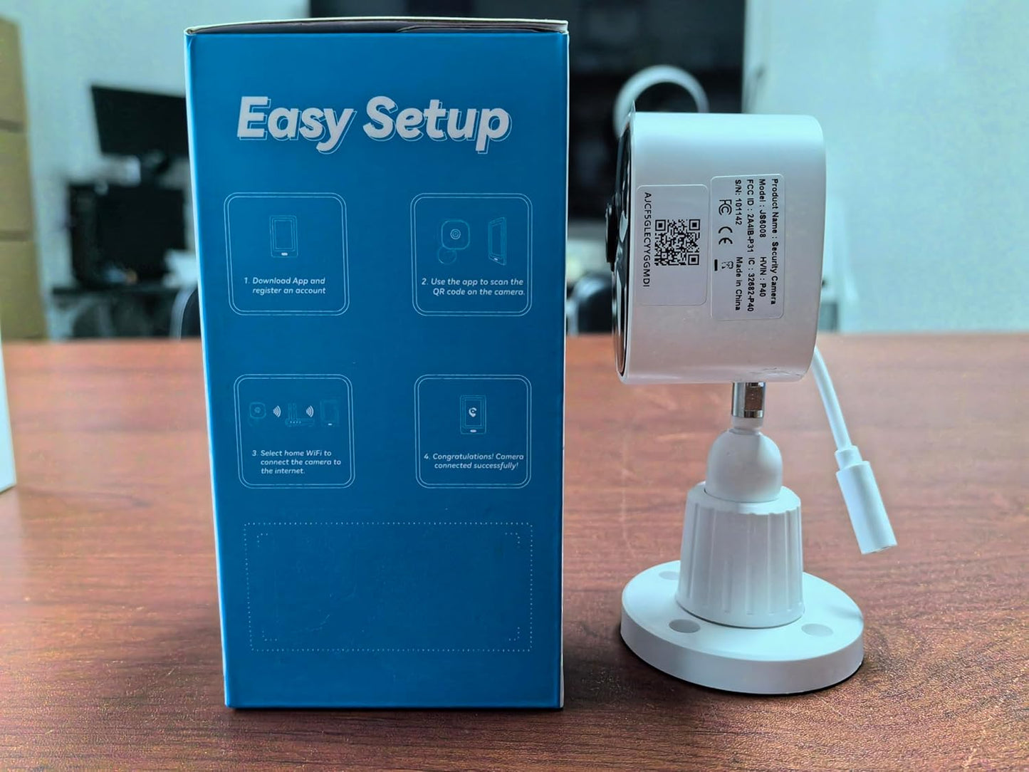 Jennov Outdoor/Indoor Security Cameras 5Ghz/2.4Ghz, 2K HD WiFi/Color Night Vision/Motion Detection /2-Way Audio/IP66 Waterproof Pet Dog Cat Baby Monitor Camera for Home Security