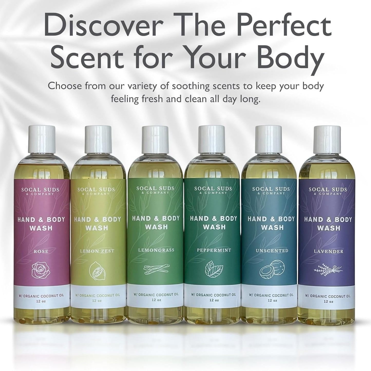 SoCal Suds & Company Baby Shampoo & Body Wash, 2-in-1 Organic Gel - Gentle Castile Soap with Vitamin-Infused Oils & Botanicals - Natural Care for Sensitive Skin Hypoallergenic - 12oz Lavender 2-Pack